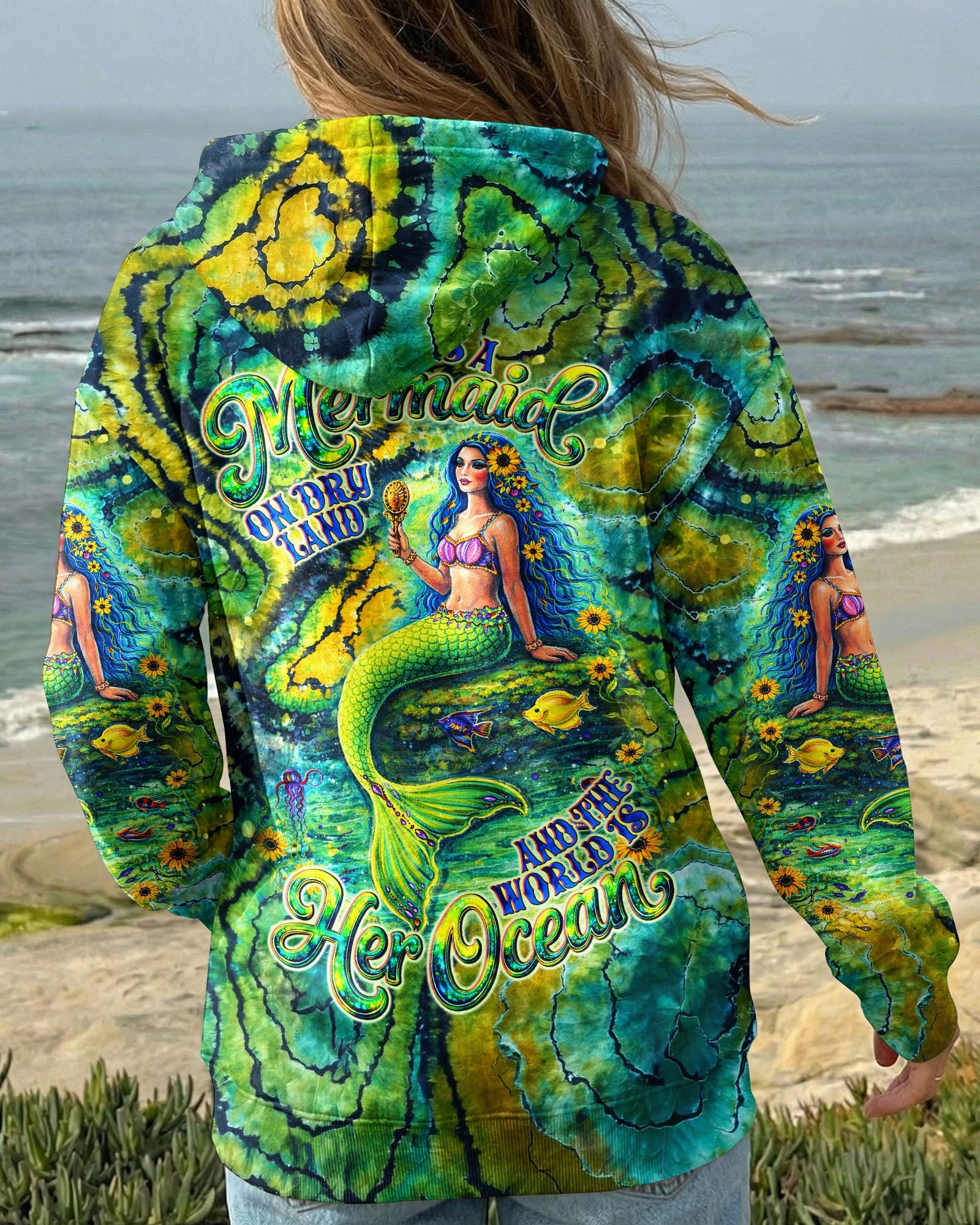 SHE IS A MERMAID SWIRL ALL OVER PRINT  - TLNT0904262