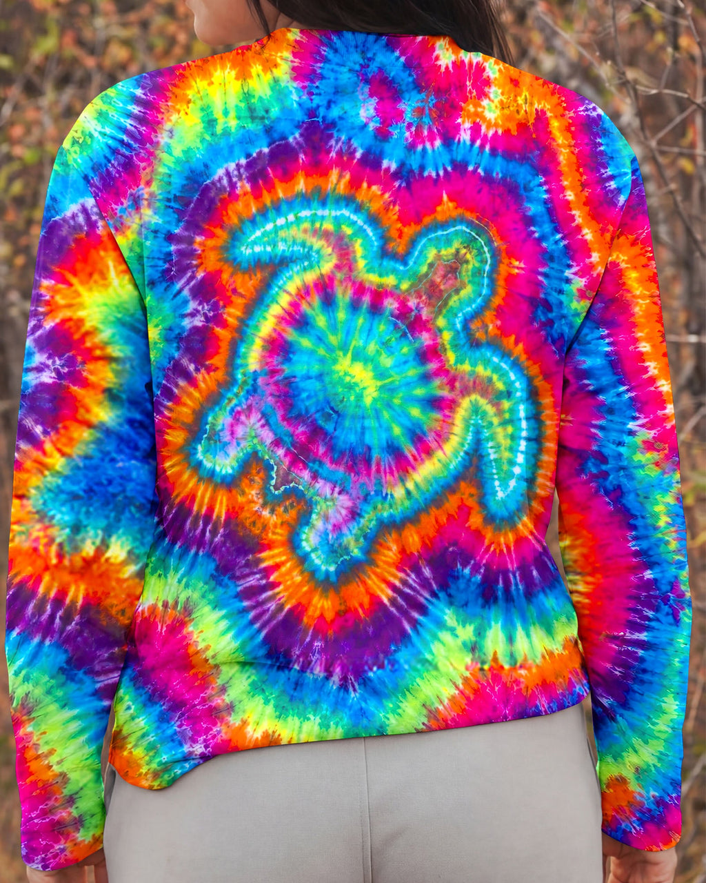 SEA TURTLE COLORFUL SWIRL ALL OVER PRINT   - TLNT0906261