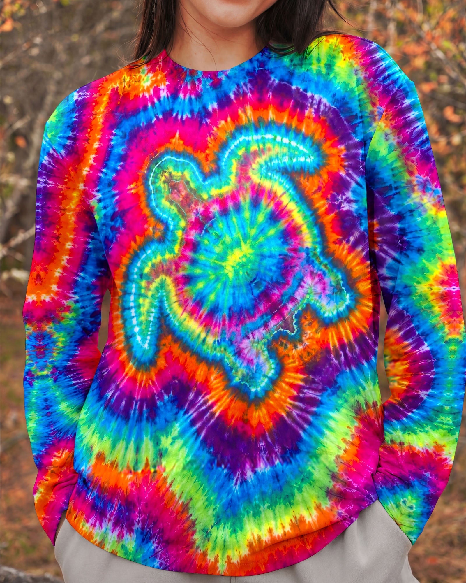 SEA TURTLE COLORFUL SWIRL ALL OVER PRINT   - TLNT0906261