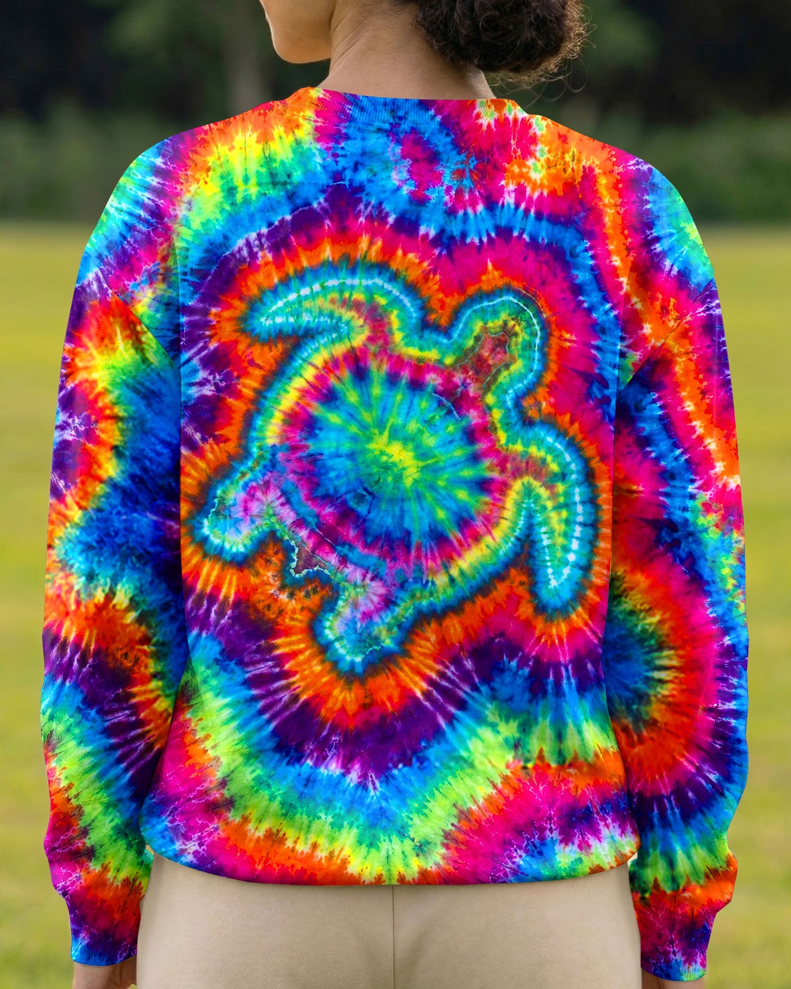 SEA TURTLE COLORFUL SWIRL ALL OVER PRINT   - TLNT0906261
