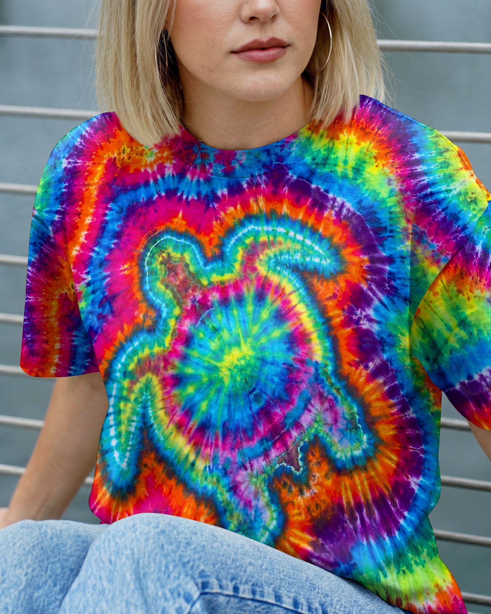 SEA TURTLE COLORFUL SWIRL ALL OVER PRINT   - TLNT0906261