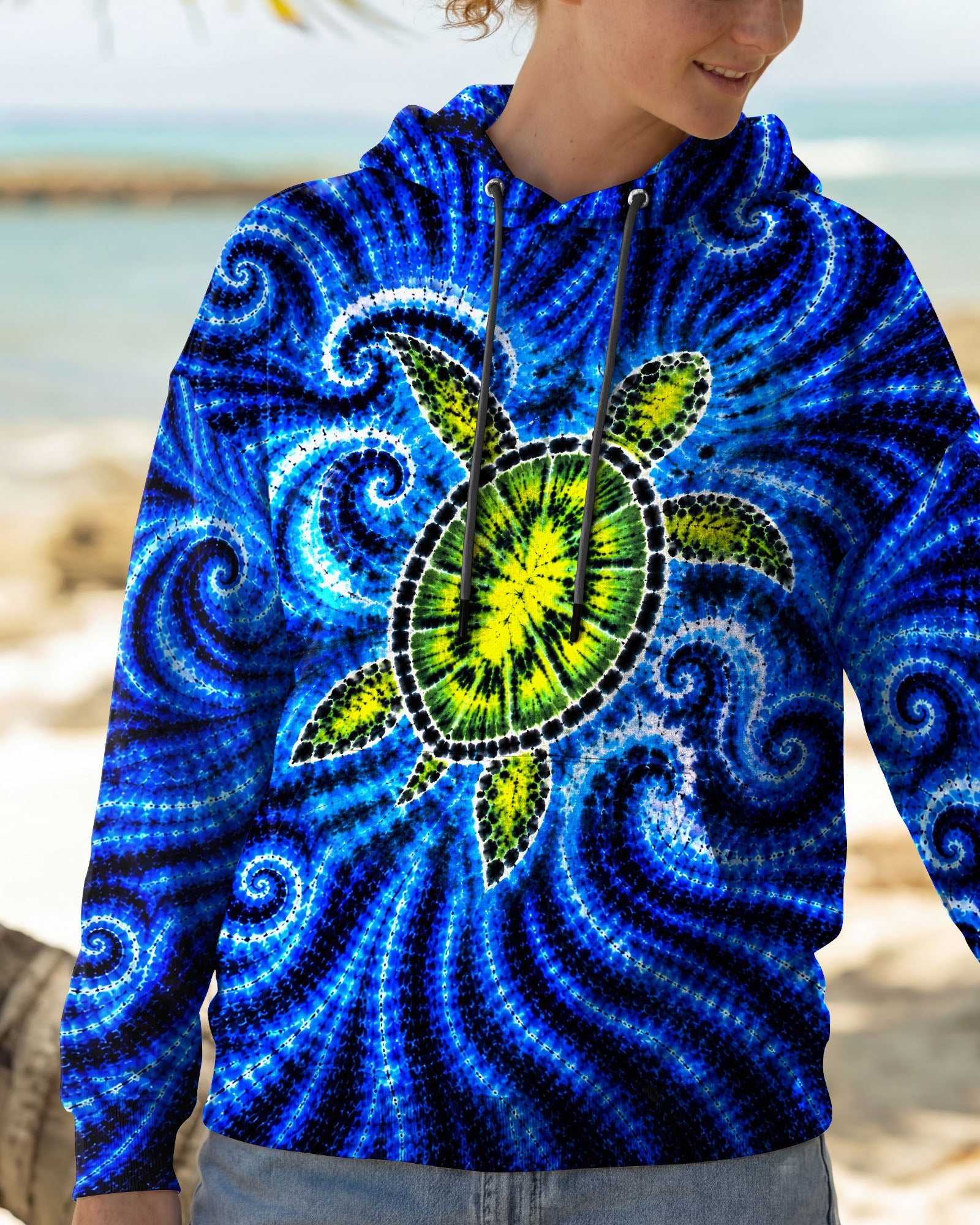 SEA TURTLE  WAVES ALL OVER PRINT - TLNT1105263