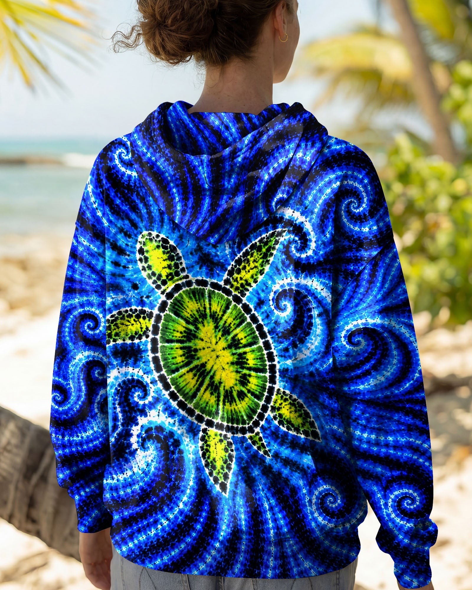 SEA TURTLE  WAVES ALL OVER PRINT - TLNT1105263