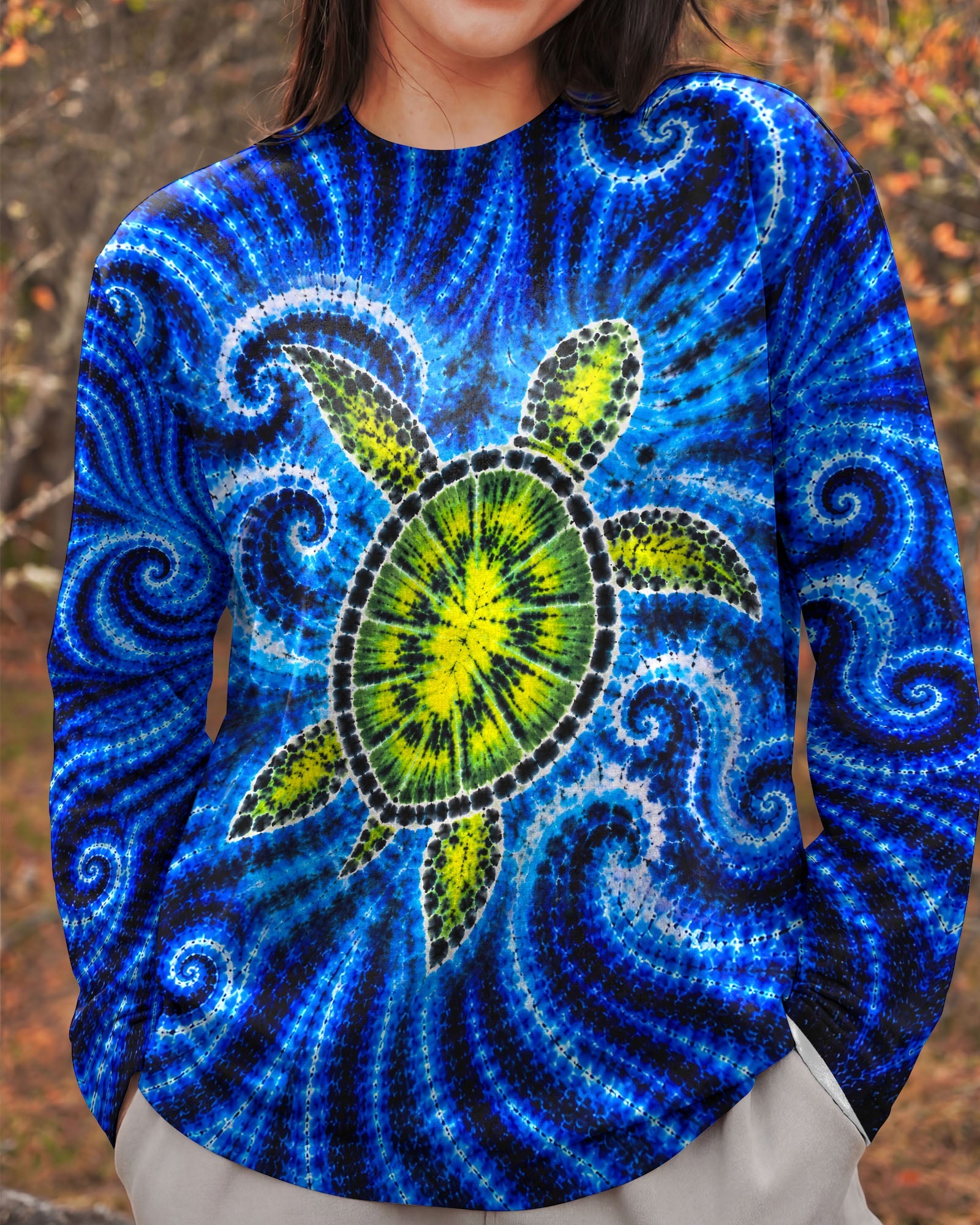 SEA TURTLE  WAVES ALL OVER PRINT - TLNT1105263