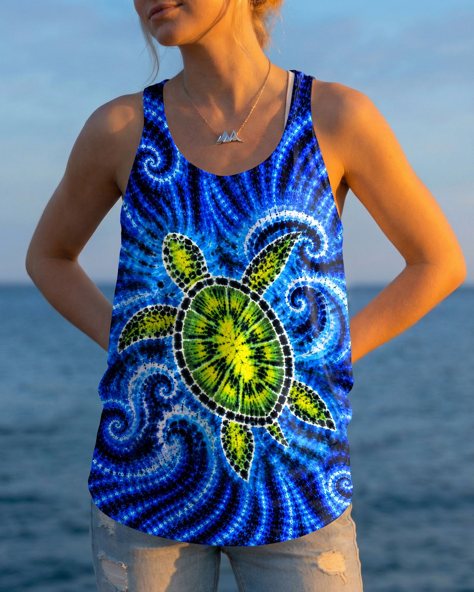 SEA TURTLE  WAVES ALL OVER PRINT - TLNT1105263