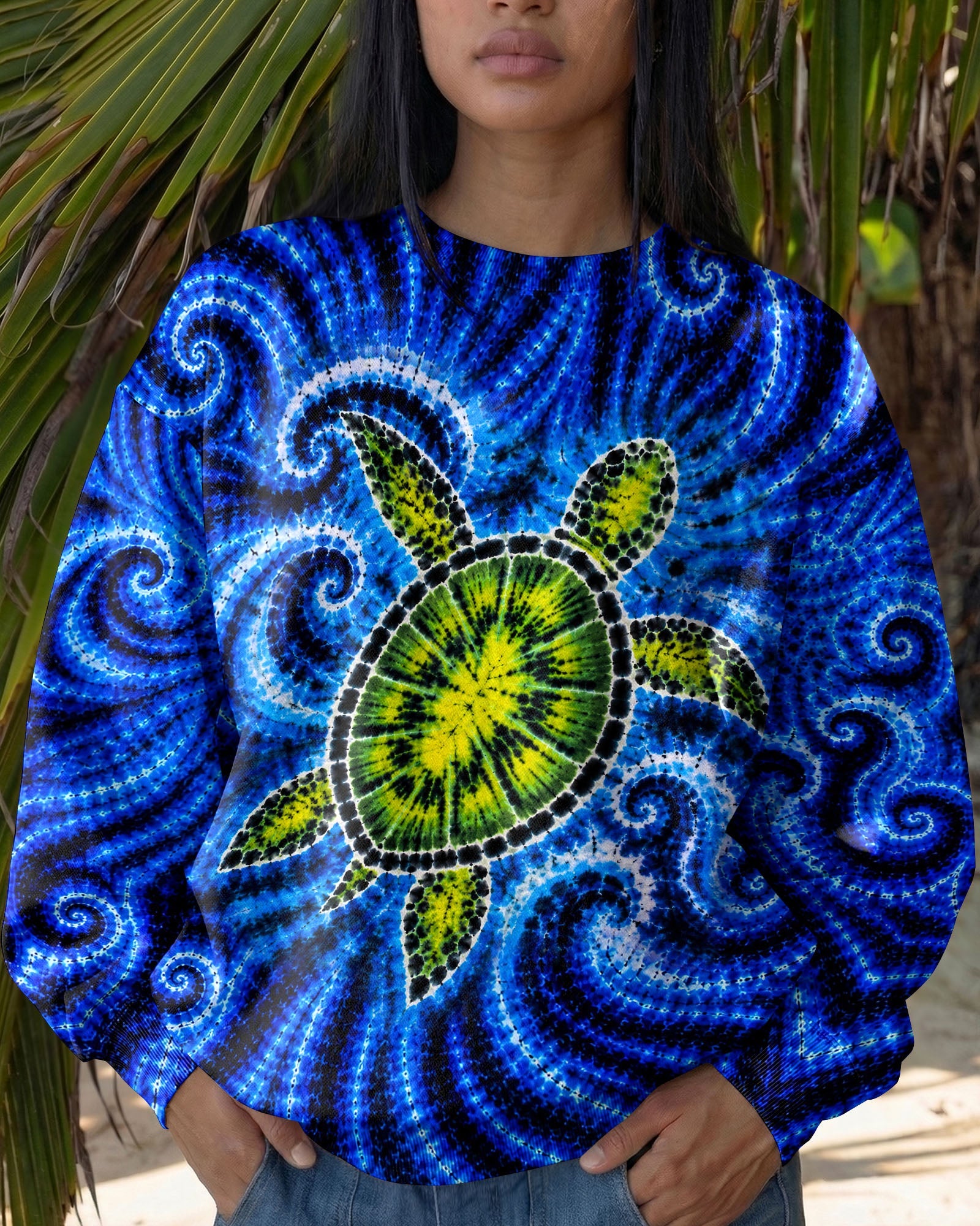 SEA TURTLE  WAVES ALL OVER PRINT - TLNT1105263