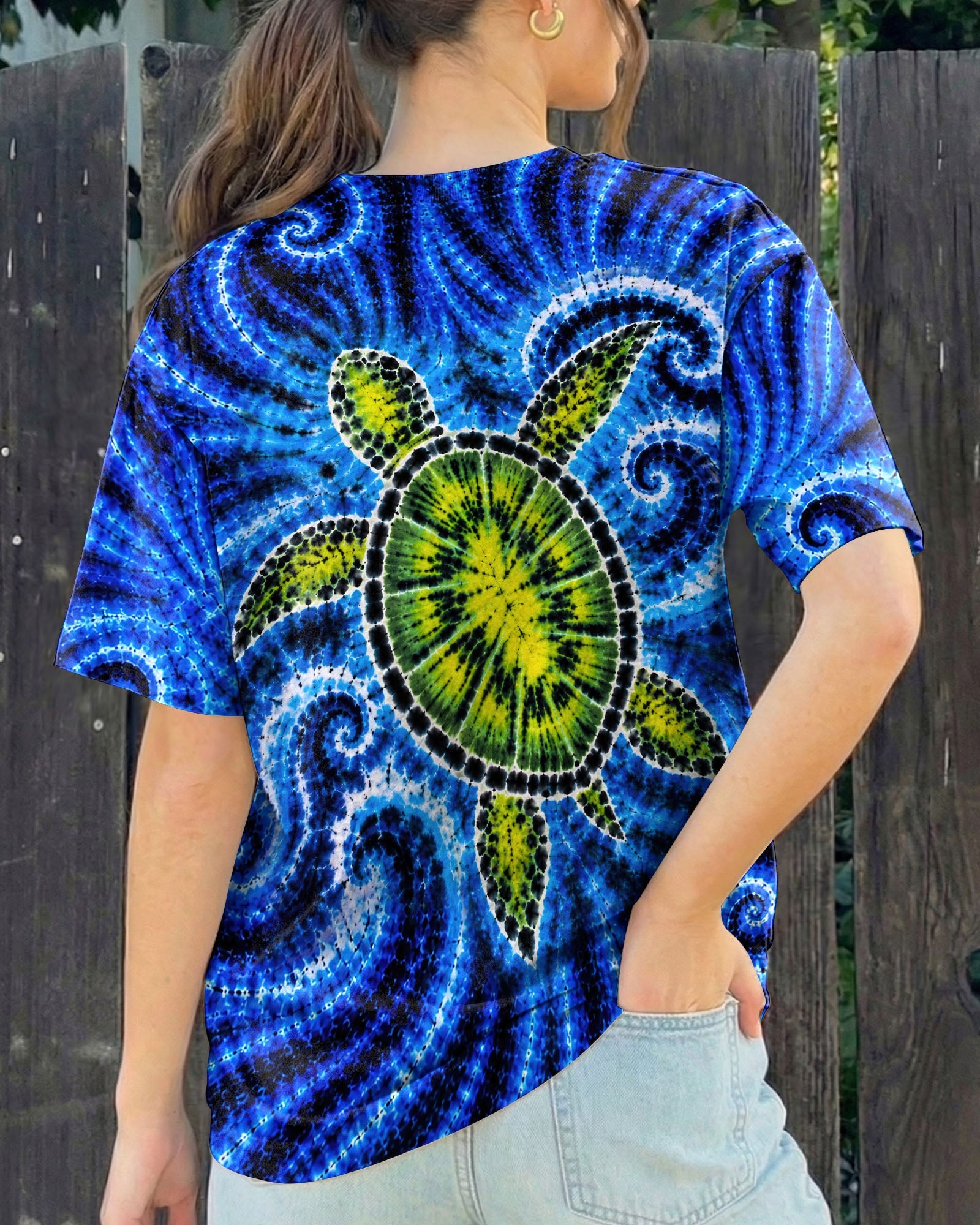 SEA TURTLE  WAVES ALL OVER PRINT - TLNT1105263