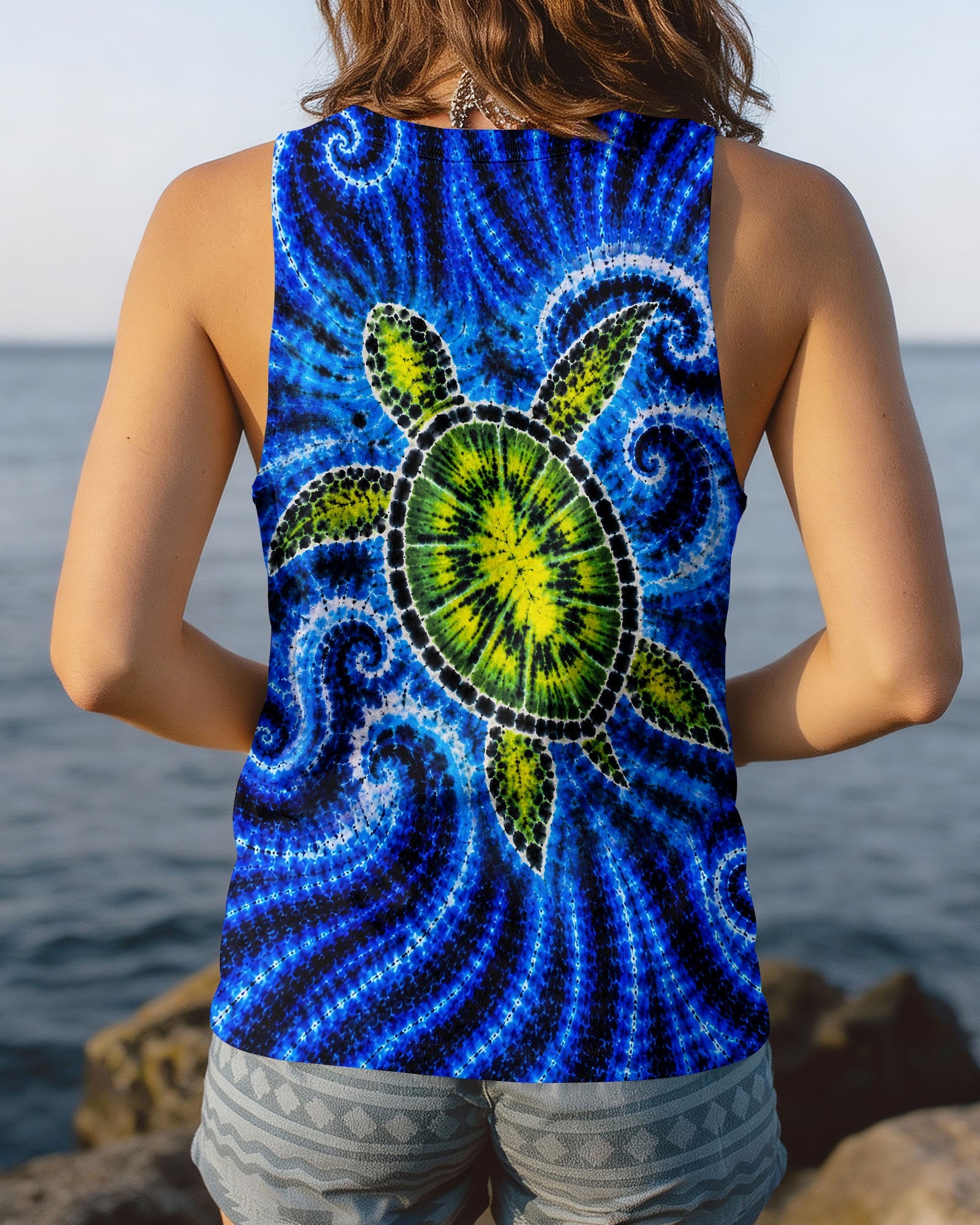 SEA TURTLE  WAVES ALL OVER PRINT - TLNT1105263