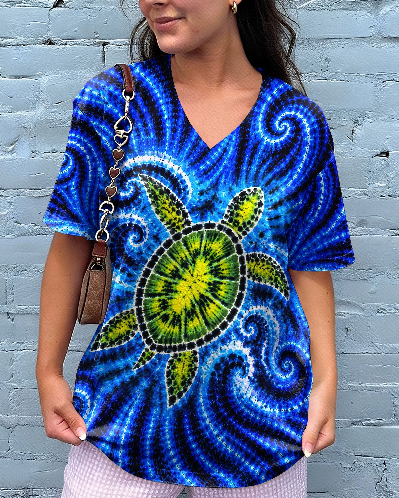 SEA TURTLE  WAVES ALL OVER PRINT - TLNT1105263