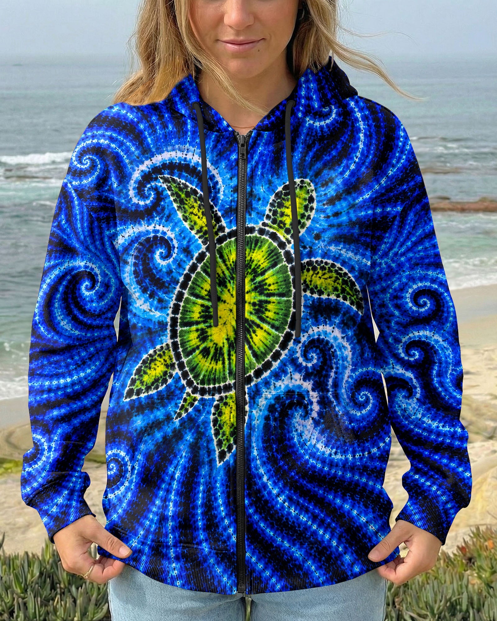 SEA TURTLE  WAVES ALL OVER PRINT - TLNT1105263