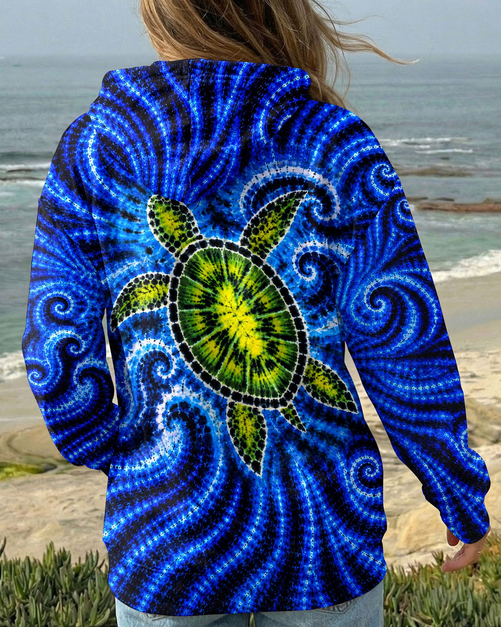 SEA TURTLE  WAVES ALL OVER PRINT - TLNT1105263
