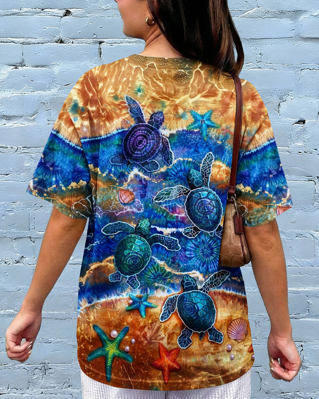 SEA TURTLE WAVES ALL OVER PRINT  - TLNT1404263