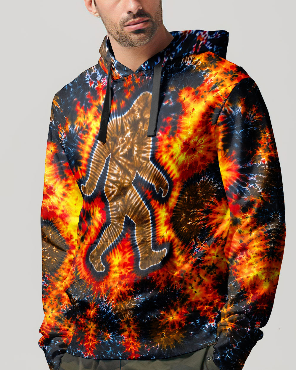 BIGFOOT FLAME BURST PATTERN ALL OVER PRINT - TLNT1505261