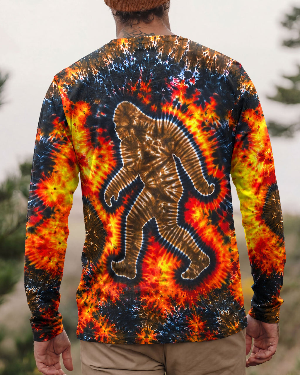 BIGFOOT FLAME BURST PATTERN ALL OVER PRINT - TLNT1505261