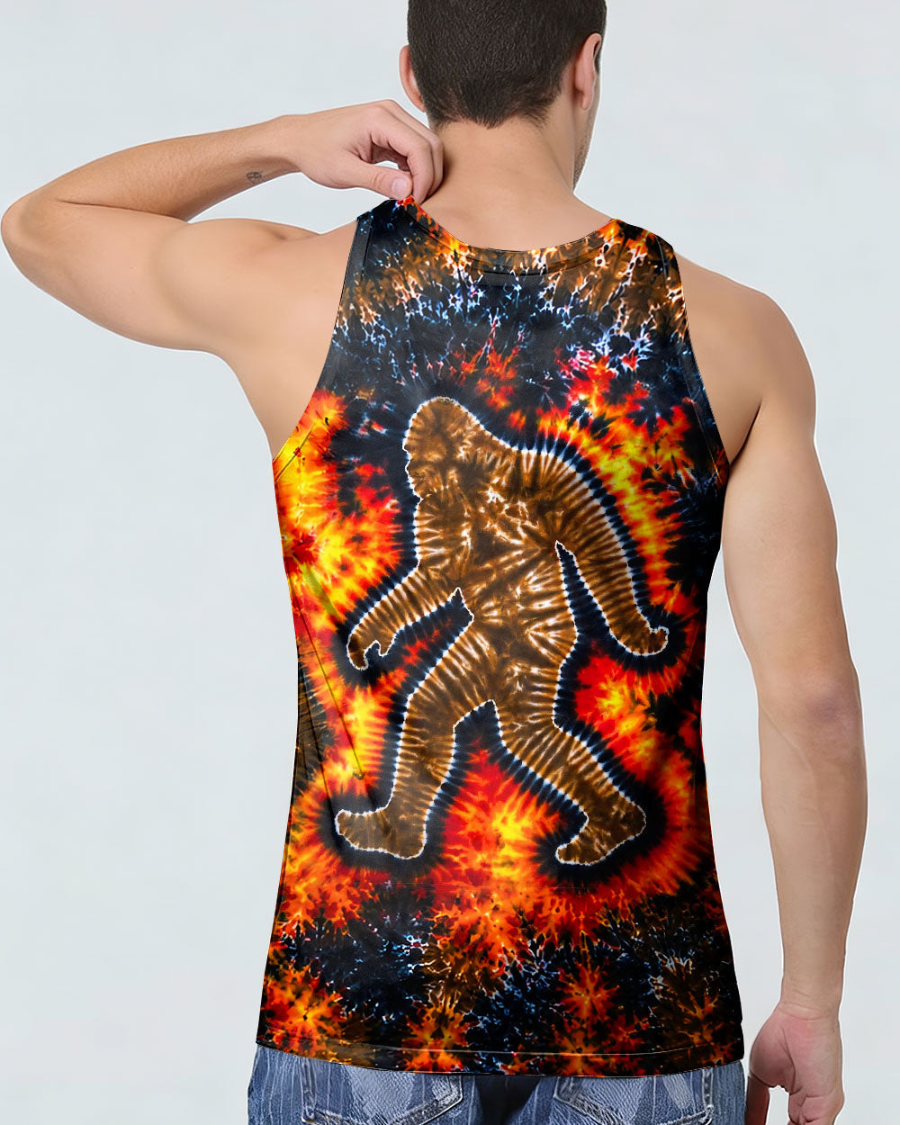BIGFOOT FLAME BURST PATTERN ALL OVER PRINT - TLNT1505261