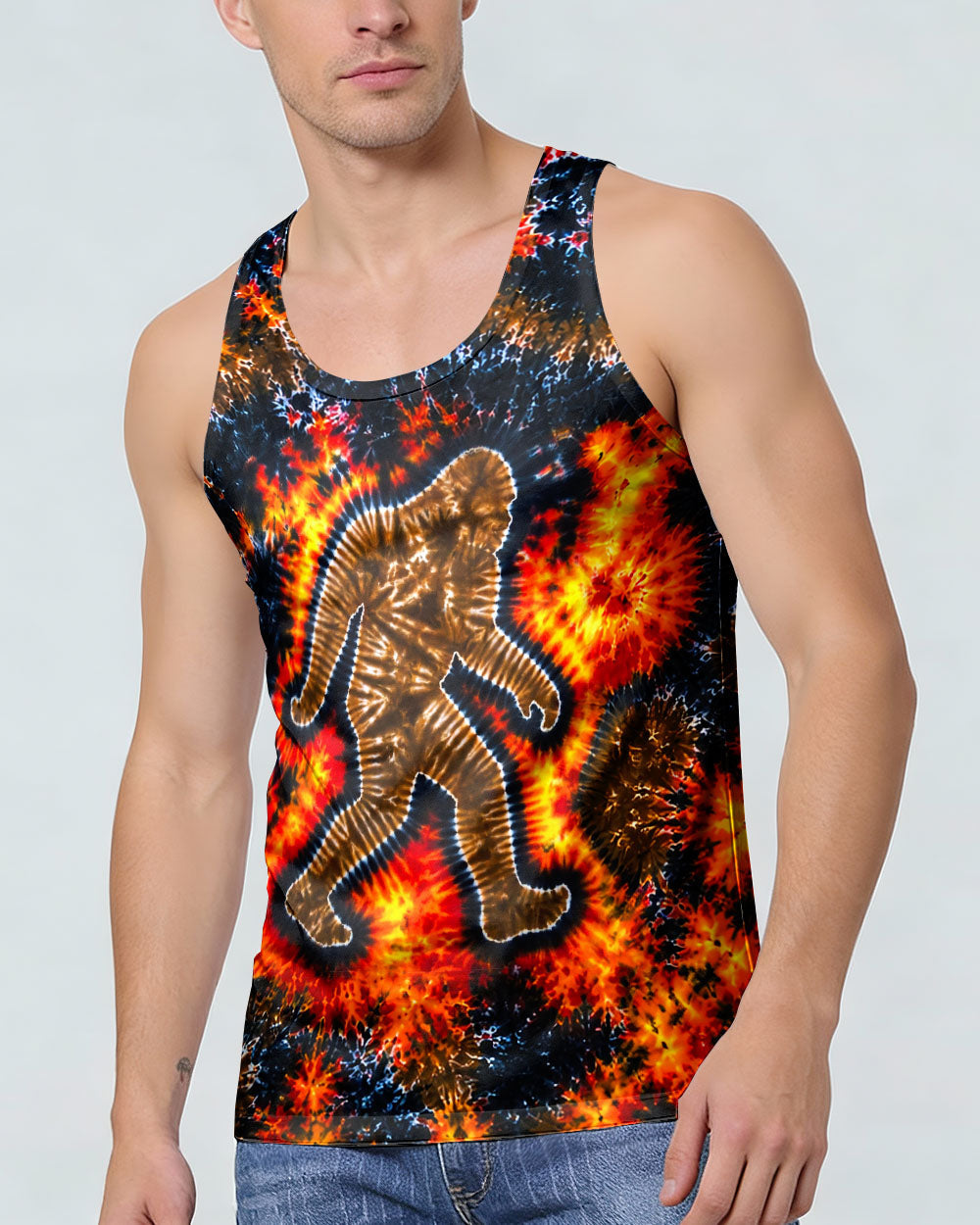 BIGFOOT FLAME BURST PATTERN ALL OVER PRINT - TLNT1505261