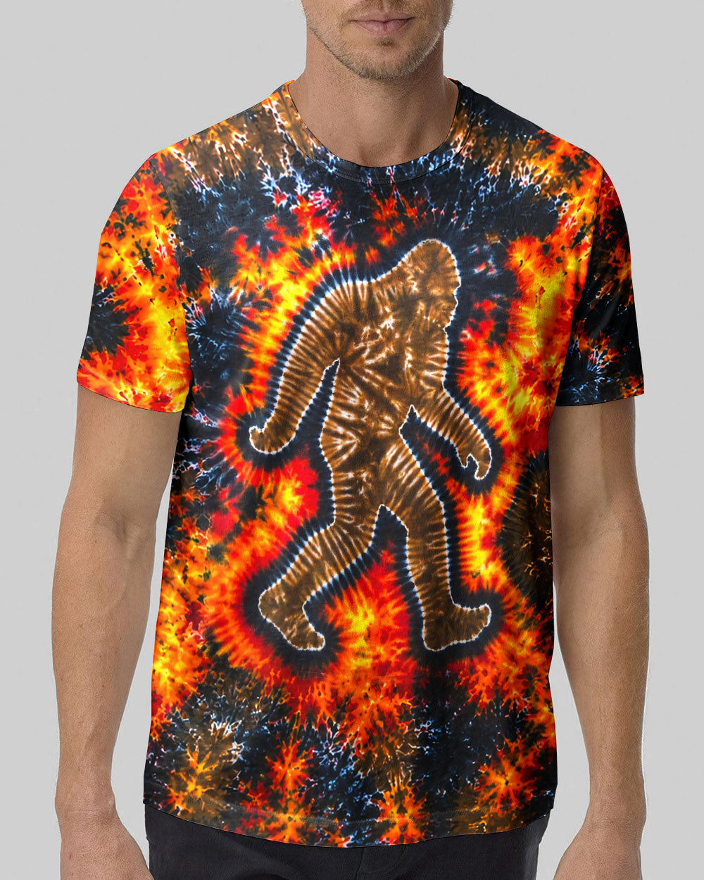 BIGFOOT FLAME BURST PATTERN ALL OVER PRINT - TLNT1505261