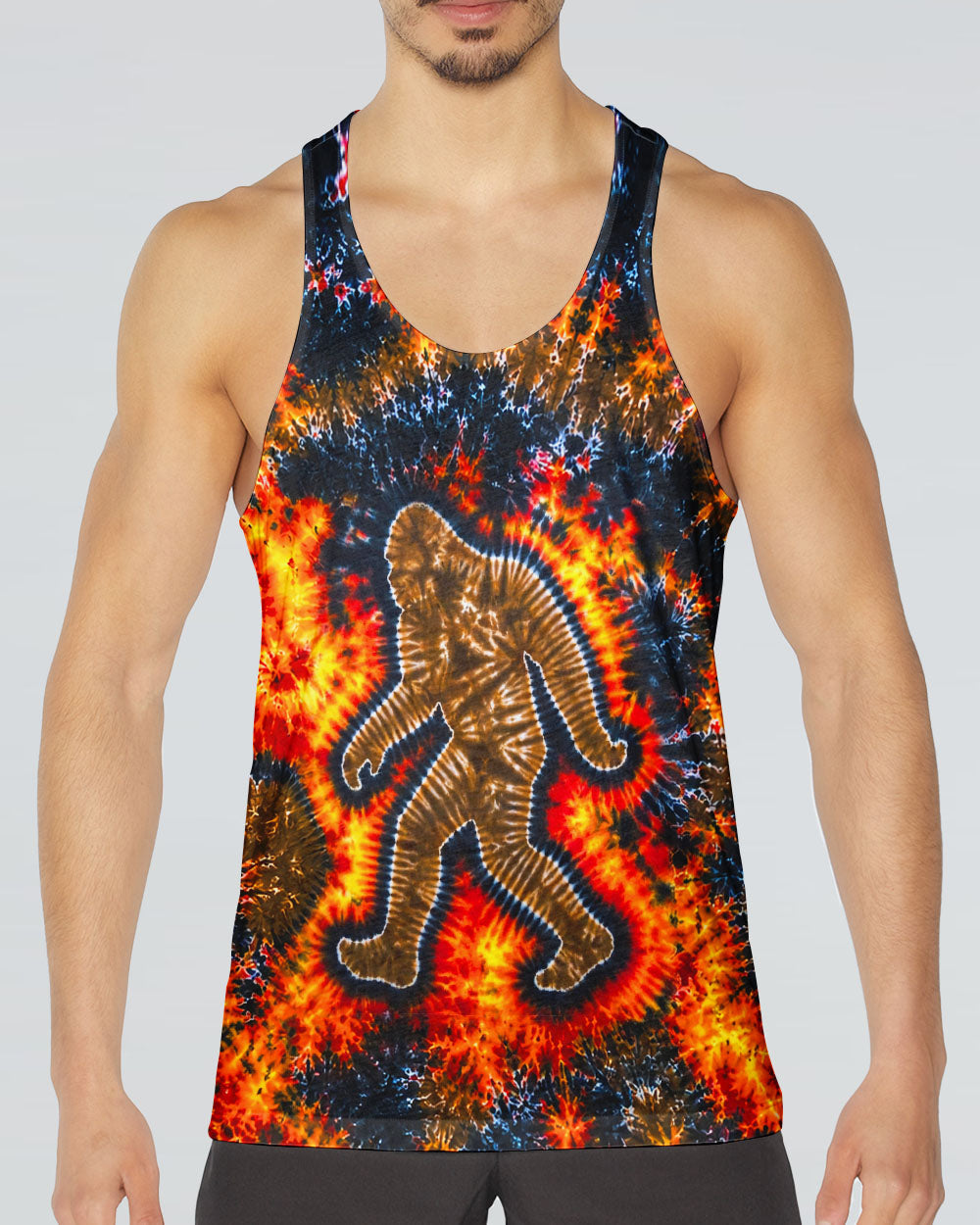 BIGFOOT FLAME BURST PATTERN ALL OVER PRINT - TLNT1505261