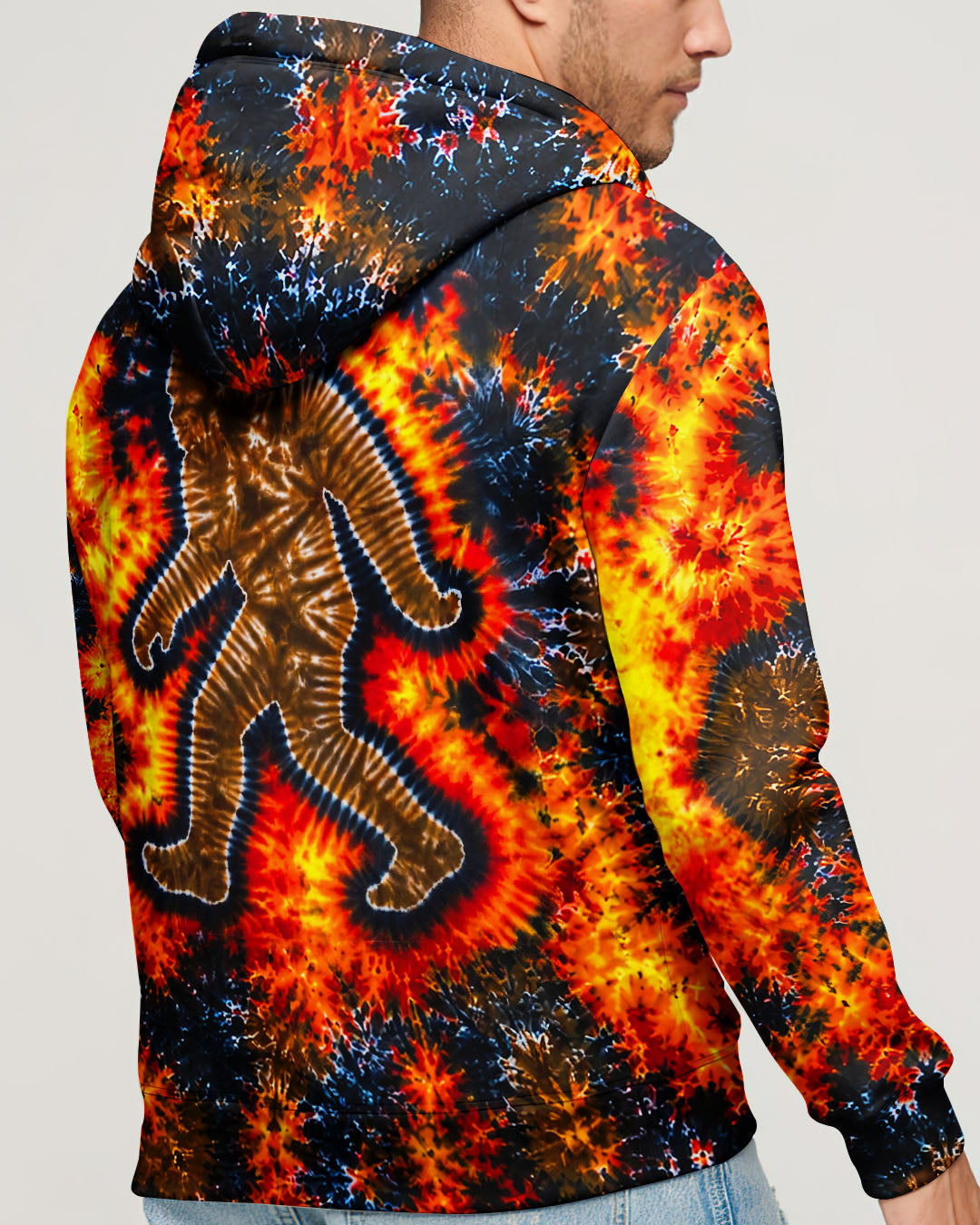 BIGFOOT FLAME BURST PATTERN ALL OVER PRINT - TLNT1505261