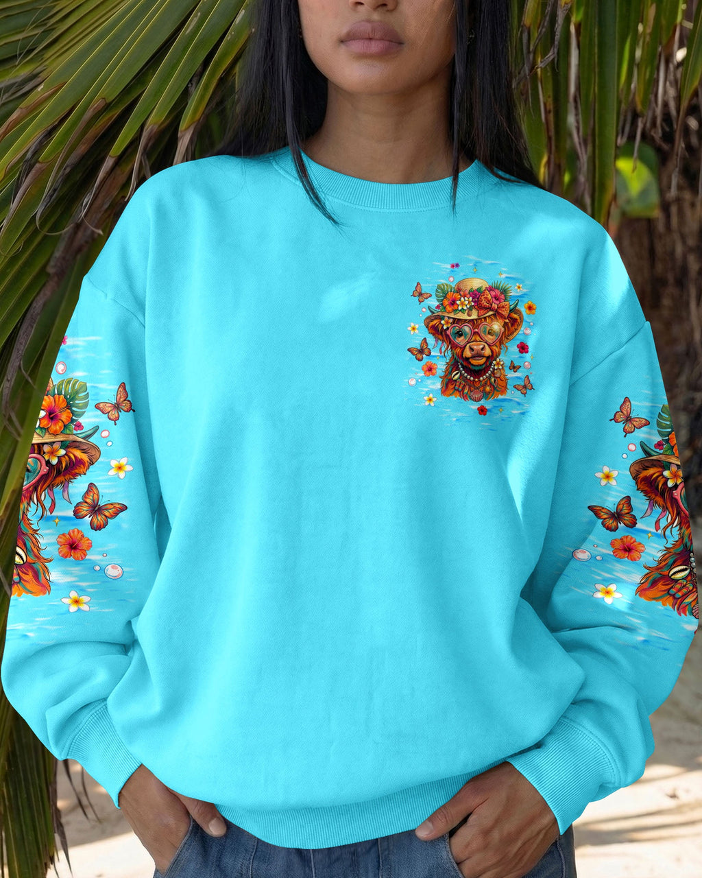 STAY SALTY HEIFERS COW BEACH ALL OVER PRINT  - TLNT1805261
