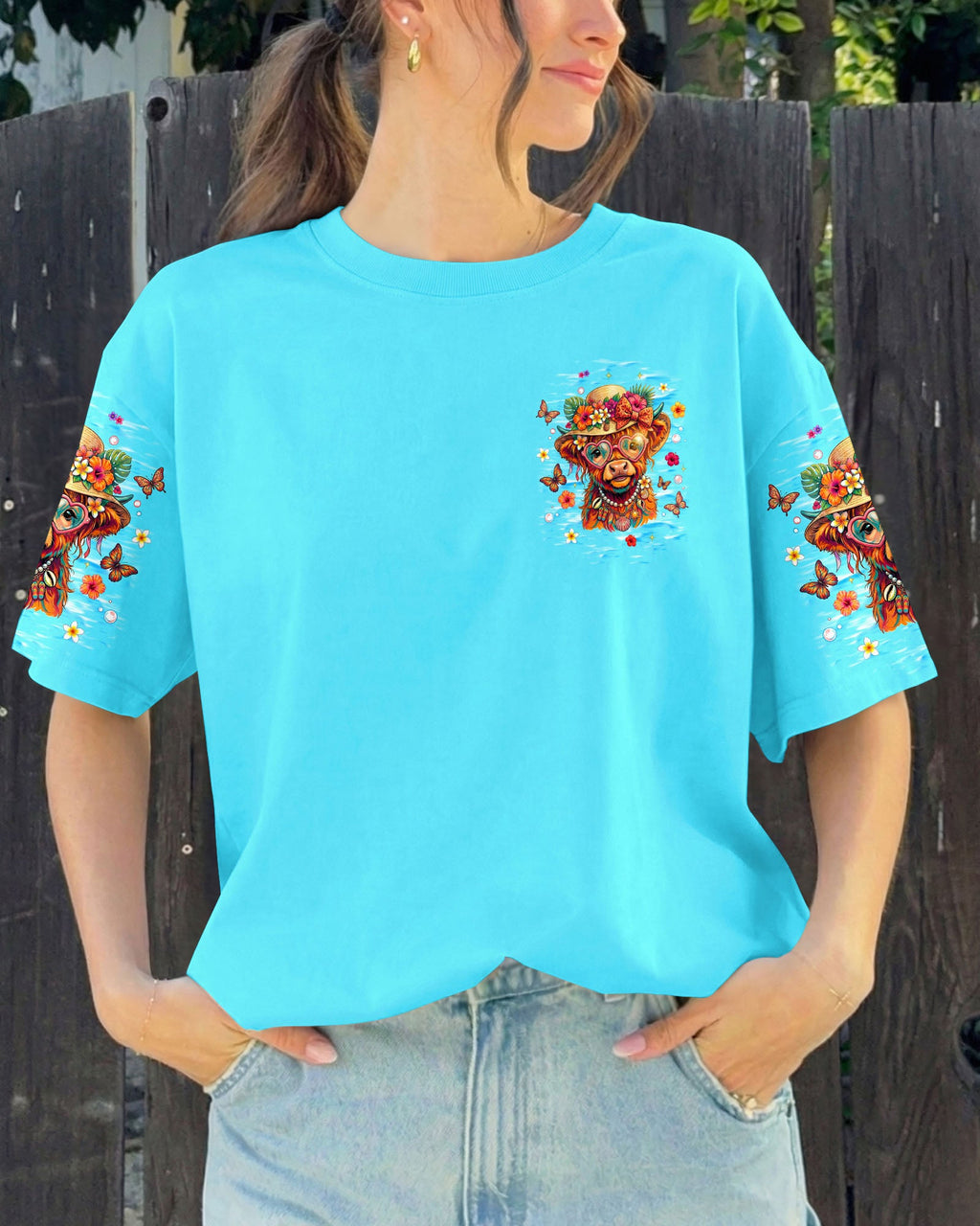 STAY SALTY HEIFERS COW BEACH ALL OVER PRINT  - TLNT1805261