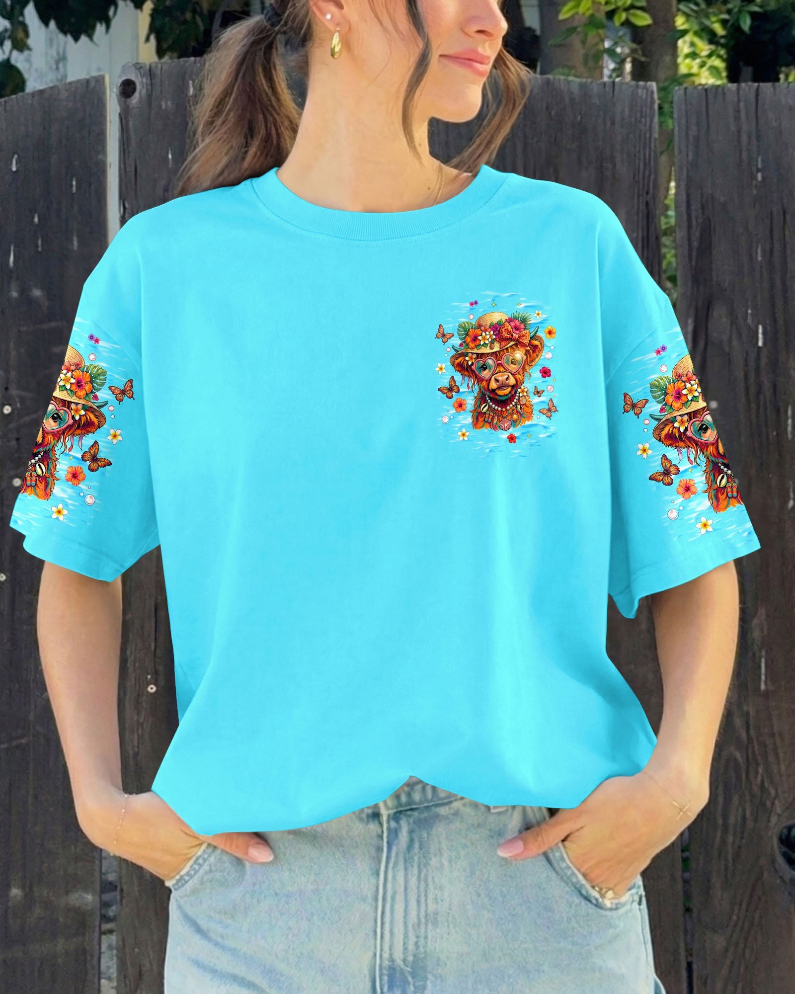 STAY SALTY HEIFERS COW BEACH ALL OVER PRINT  - TLNT1805261