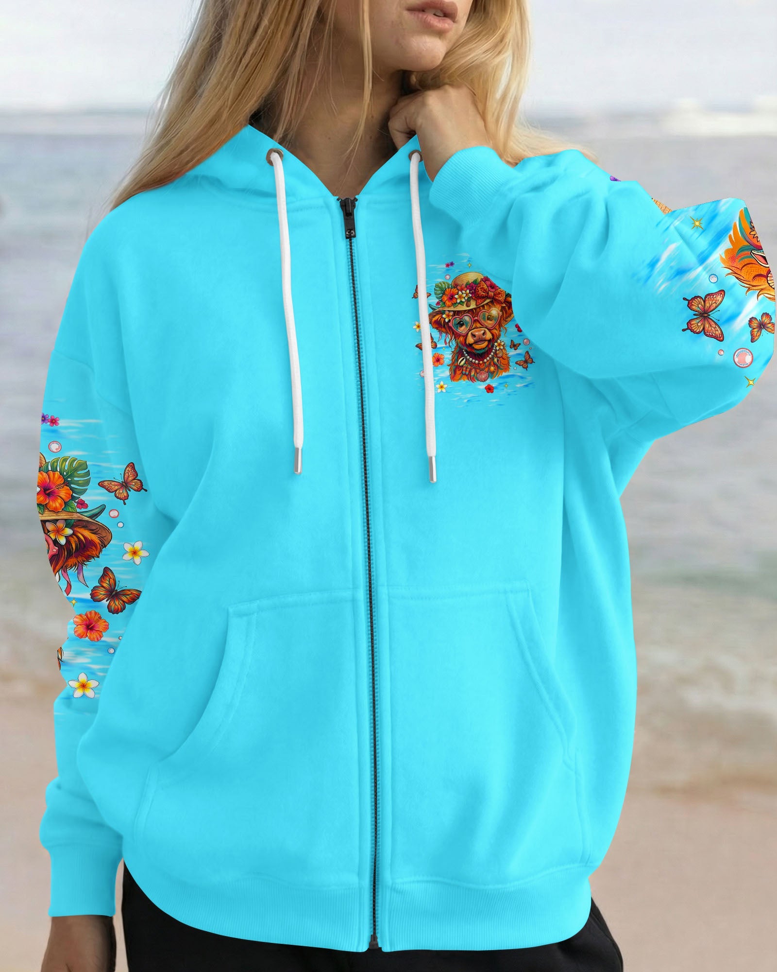 STAY SALTY HEIFERS COW BEACH ALL OVER PRINT  - TLNT1805261