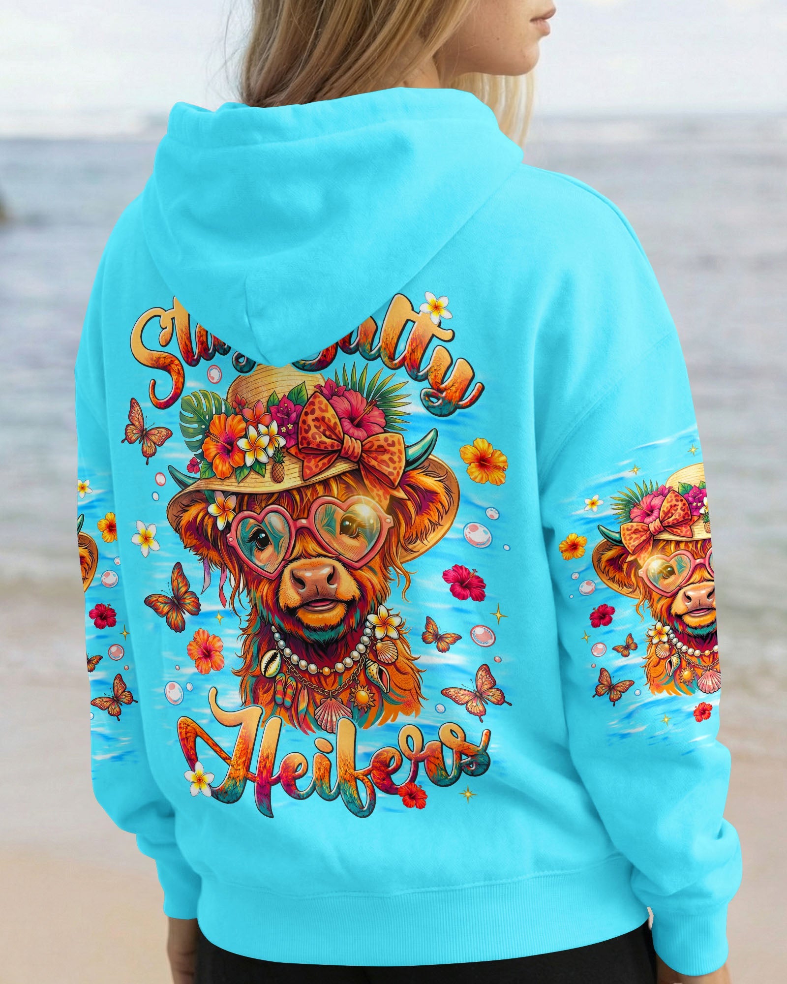 STAY SALTY HEIFERS COW BEACH ALL OVER PRINT  - TLNT1805261