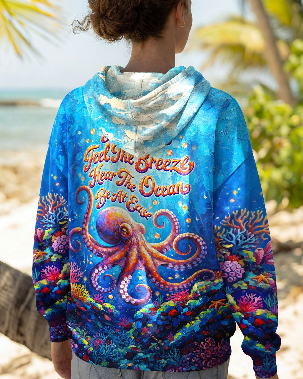 SMELL THE SEA FEEL THE BREEZE OCTOPUS ALL OVER PRINT  - TLNT2004263