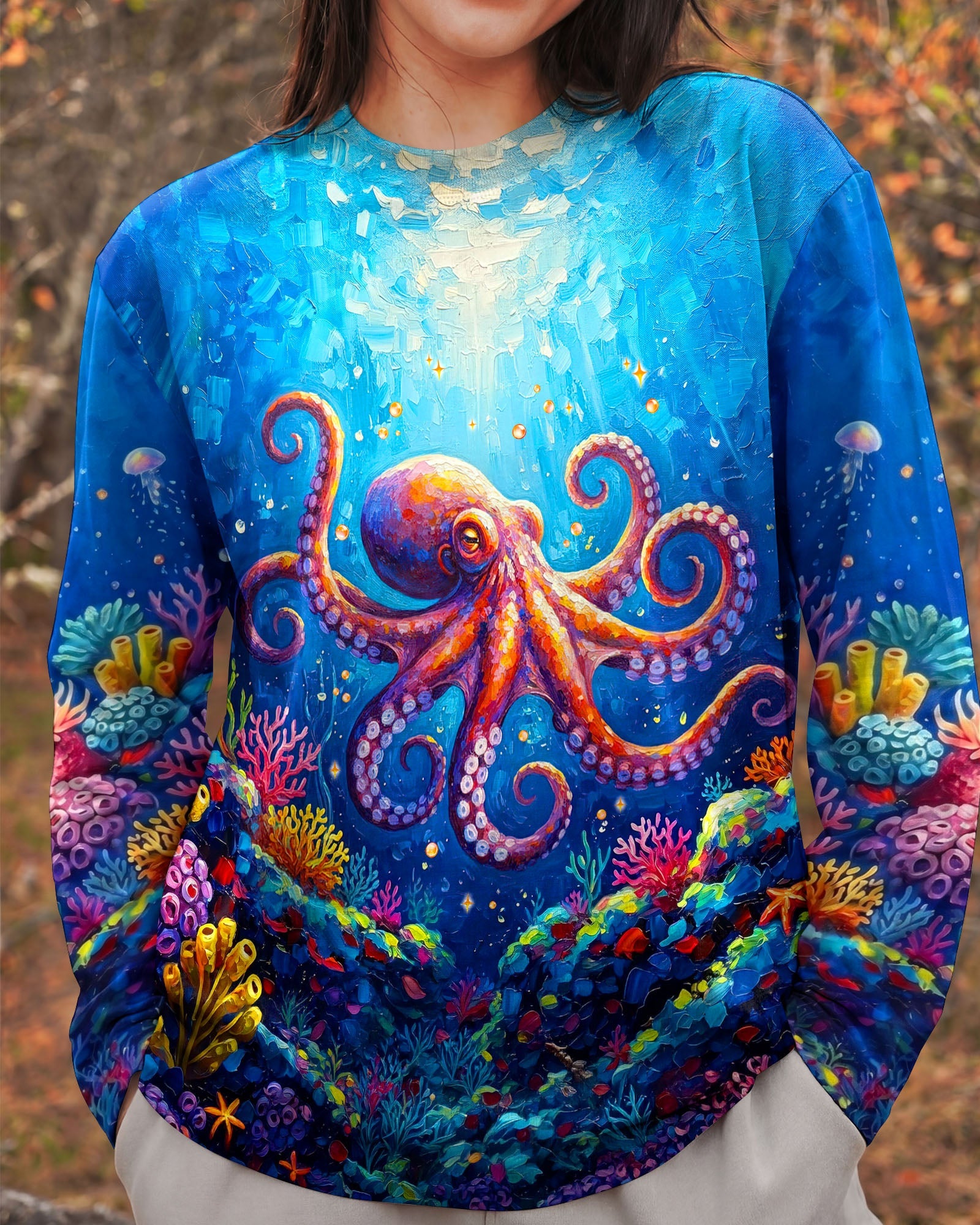 SMELL THE SEA FEEL THE BREEZE OCTOPUS ALL OVER PRINT  - TLNT2004263
