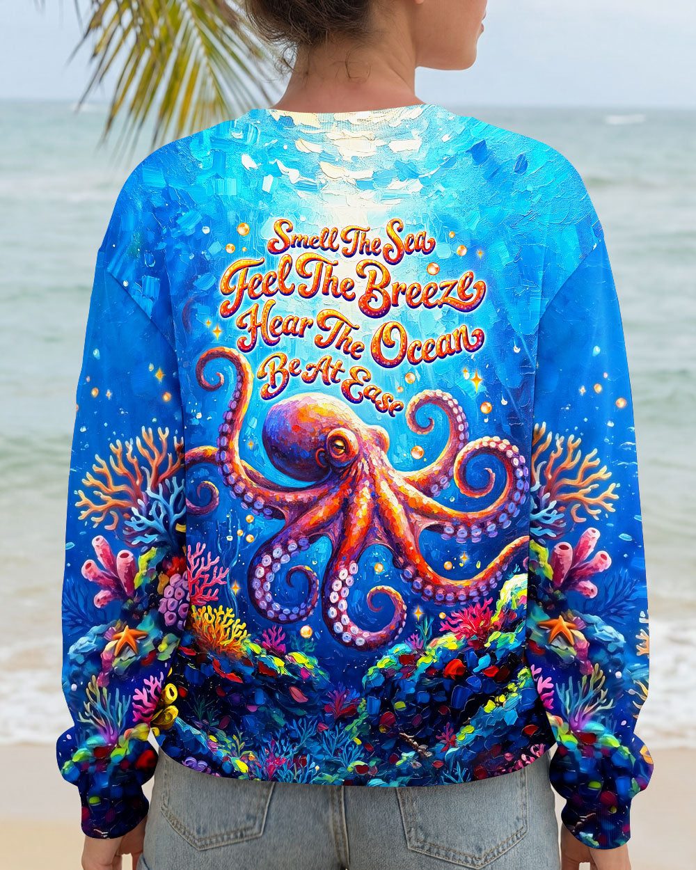 SMELL THE SEA FEEL THE BREEZE OCTOPUS ALL OVER PRINT  - TLNT2004263