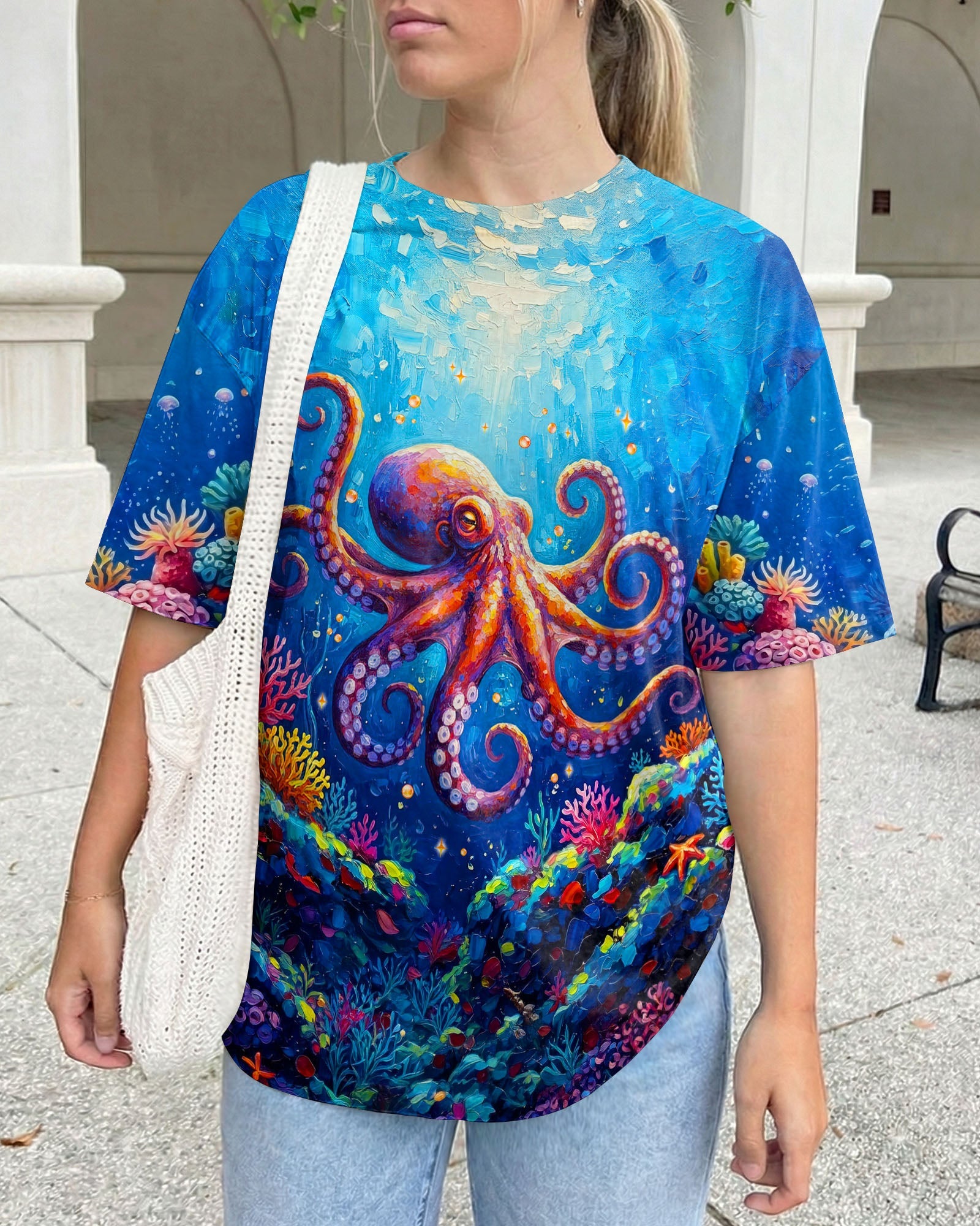 SMELL THE SEA FEEL THE BREEZE OCTOPUS ALL OVER PRINT  - TLNT2004263