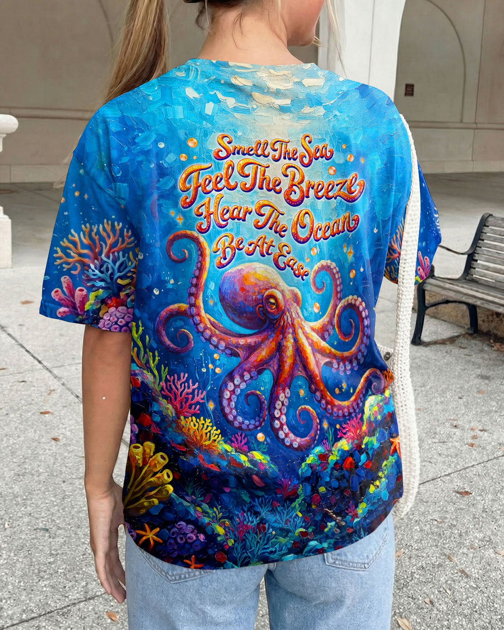 SMELL THE SEA FEEL THE BREEZE OCTOPUS ALL OVER PRINT  - TLNT2004263