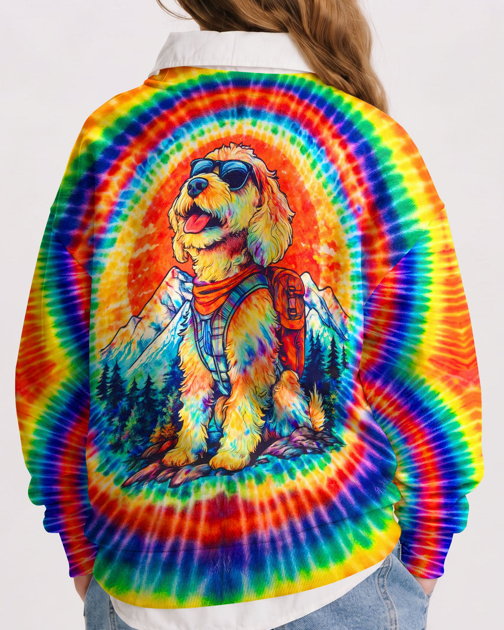 GOLDENDOODLE DOG SWIRL KIDS ALL OVER PRINT - TLNT2205263