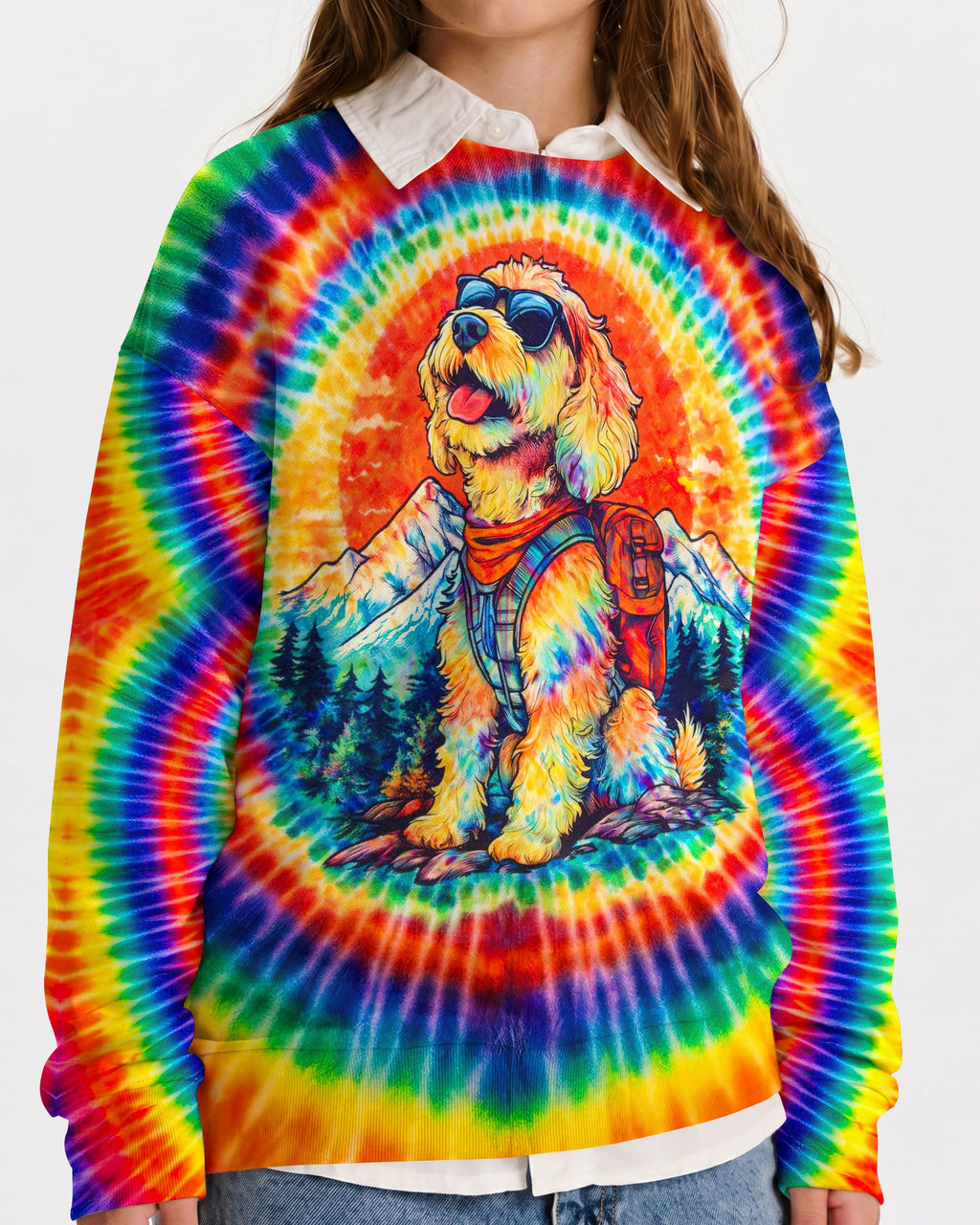 GOLDENDOODLE DOG SWIRL KIDS ALL OVER PRINT - TLNT2205263