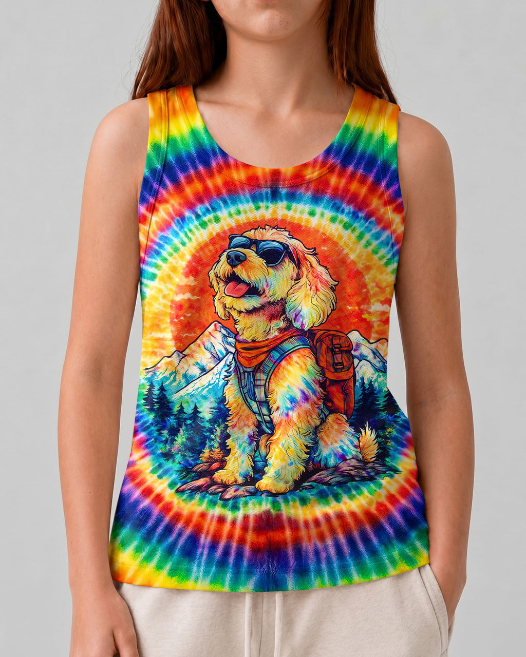 GOLDENDOODLE DOG SWIRL KIDS ALL OVER PRINT - TLNT2205263