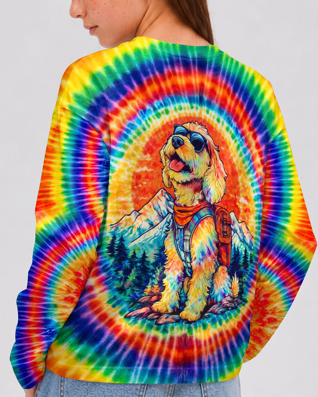 GOLDENDOODLE DOG SWIRL KIDS ALL OVER PRINT - TLNT2205263
