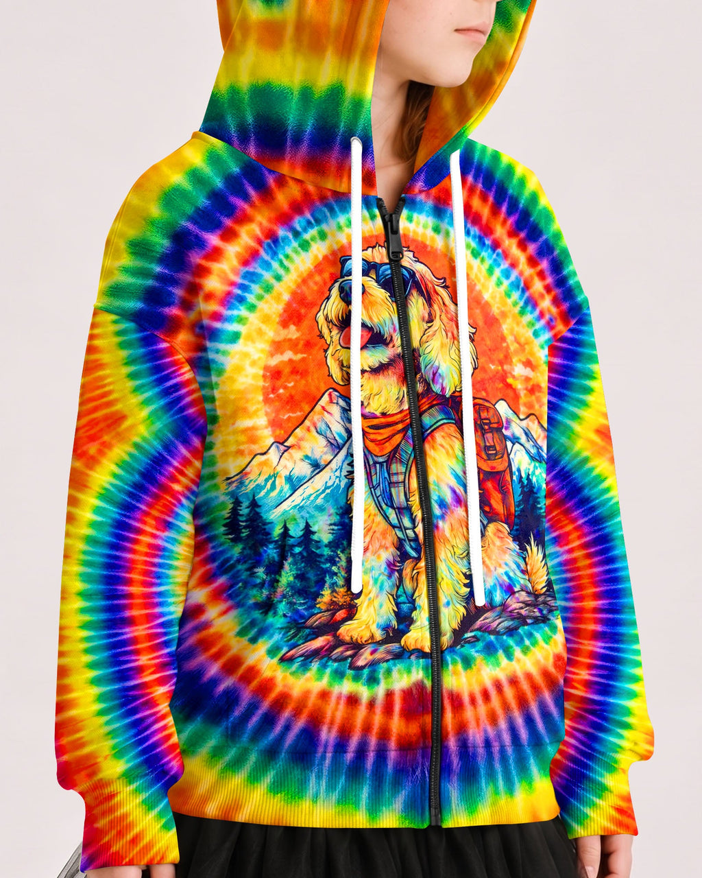 GOLDENDOODLE DOG SWIRL KIDS ALL OVER PRINT - TLNT2205263