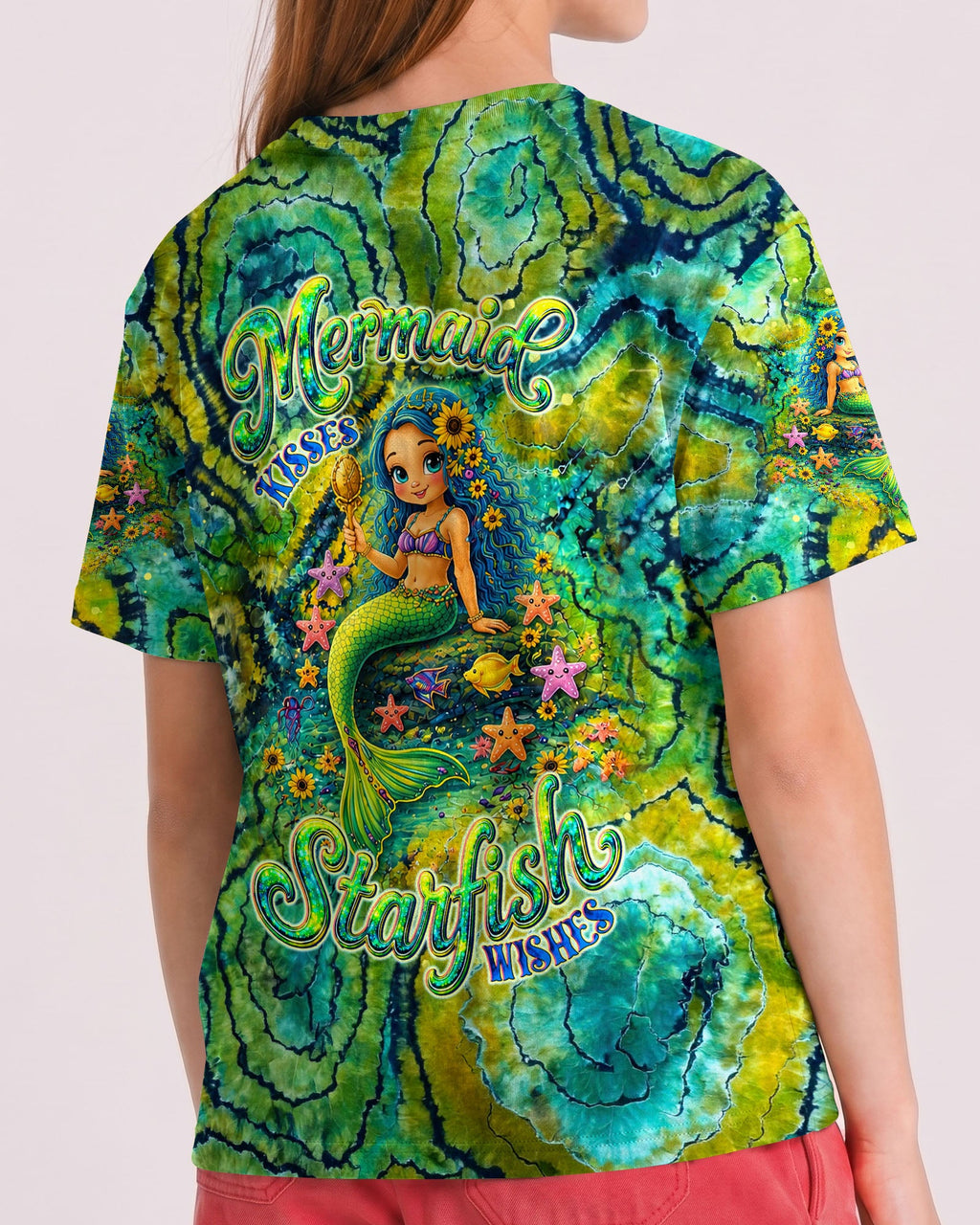 MERMAID KISSES STARFISH WISHES KIDS ALL OVER PRINT - TLNT2505261