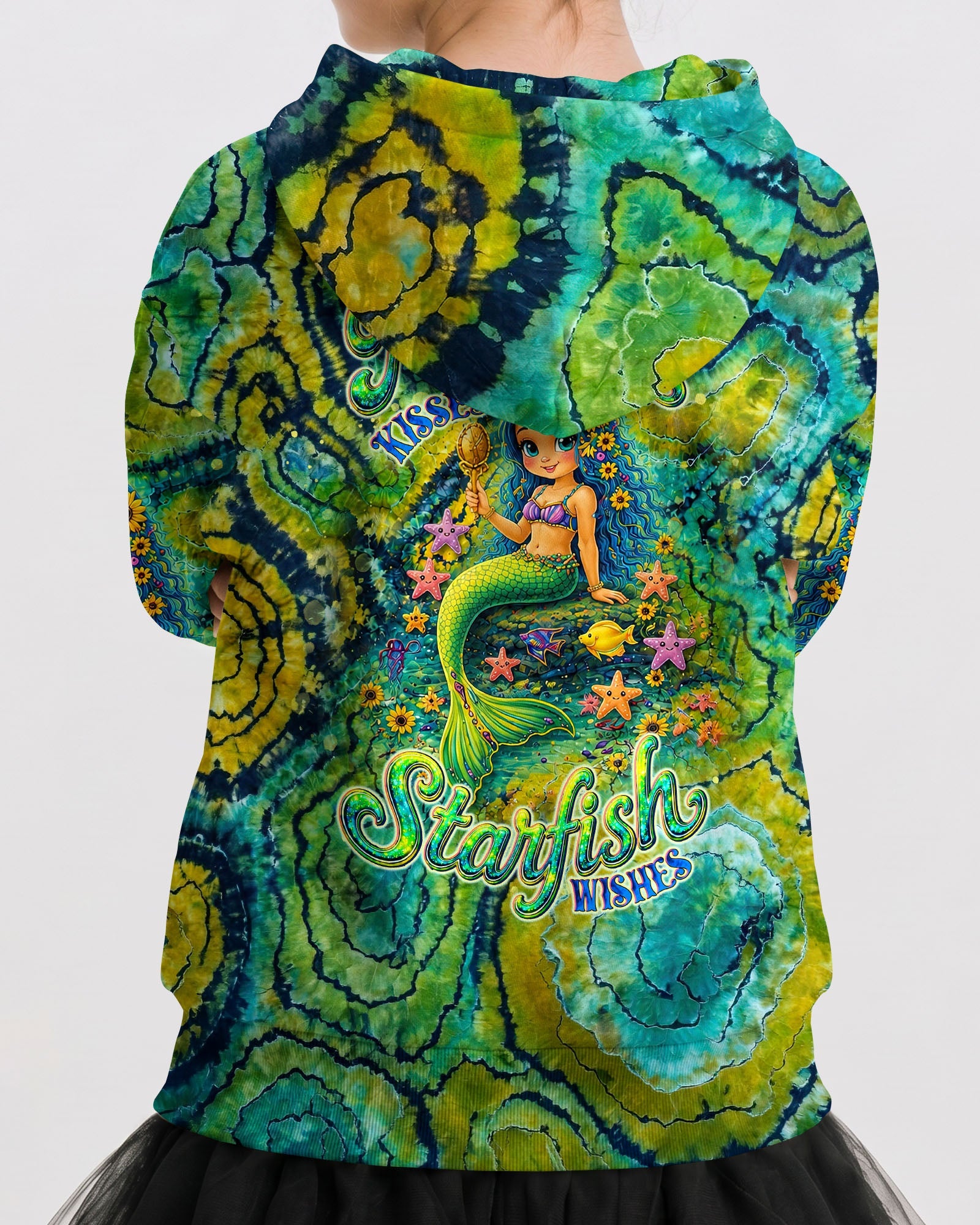 MERMAID KISSES STARFISH WISHES KIDS ALL OVER PRINT - TLNT2505261