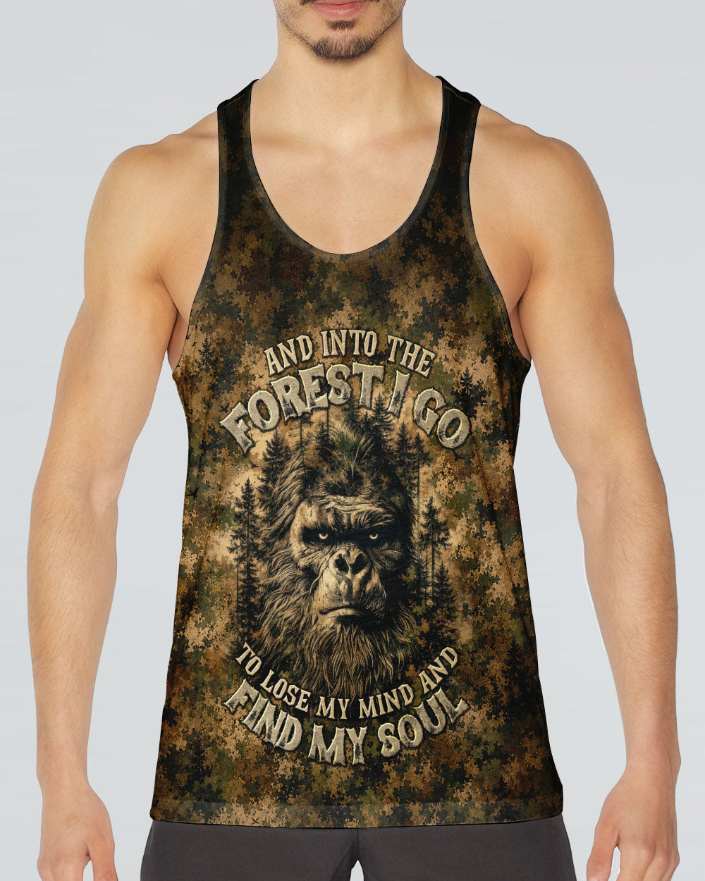 AND INTO THE FOREST I GO BIGFOOT CAMOUFLAGE ALL OVER PRINT    - TLNT2705261