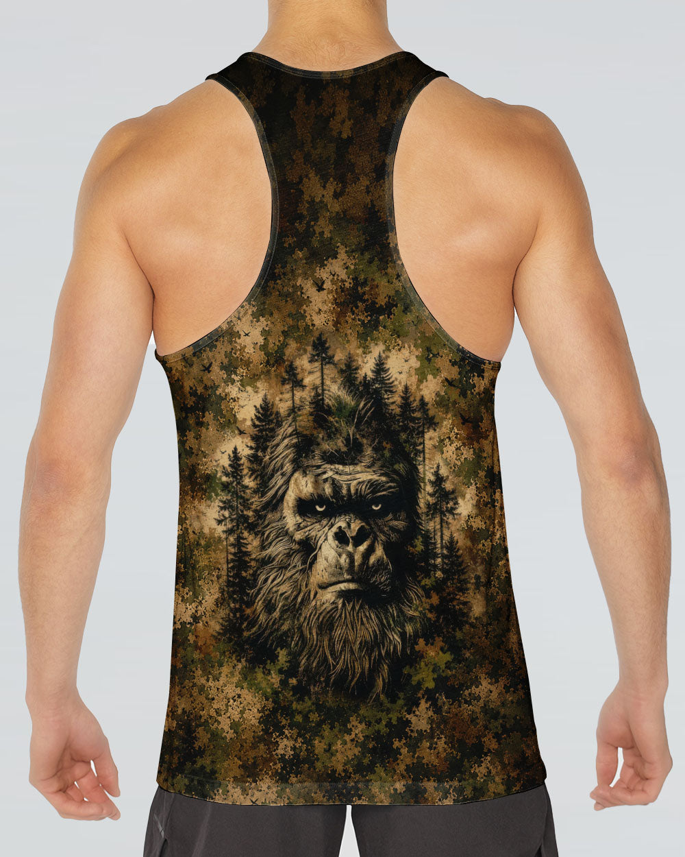 AND INTO THE FOREST I GO BIGFOOT CAMOUFLAGE ALL OVER PRINT    - TLNT2705261