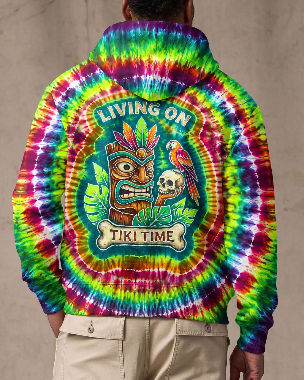 LIVING ON TIKI TIME SWIRL  ALL OVER PRINT - TLNT2706261