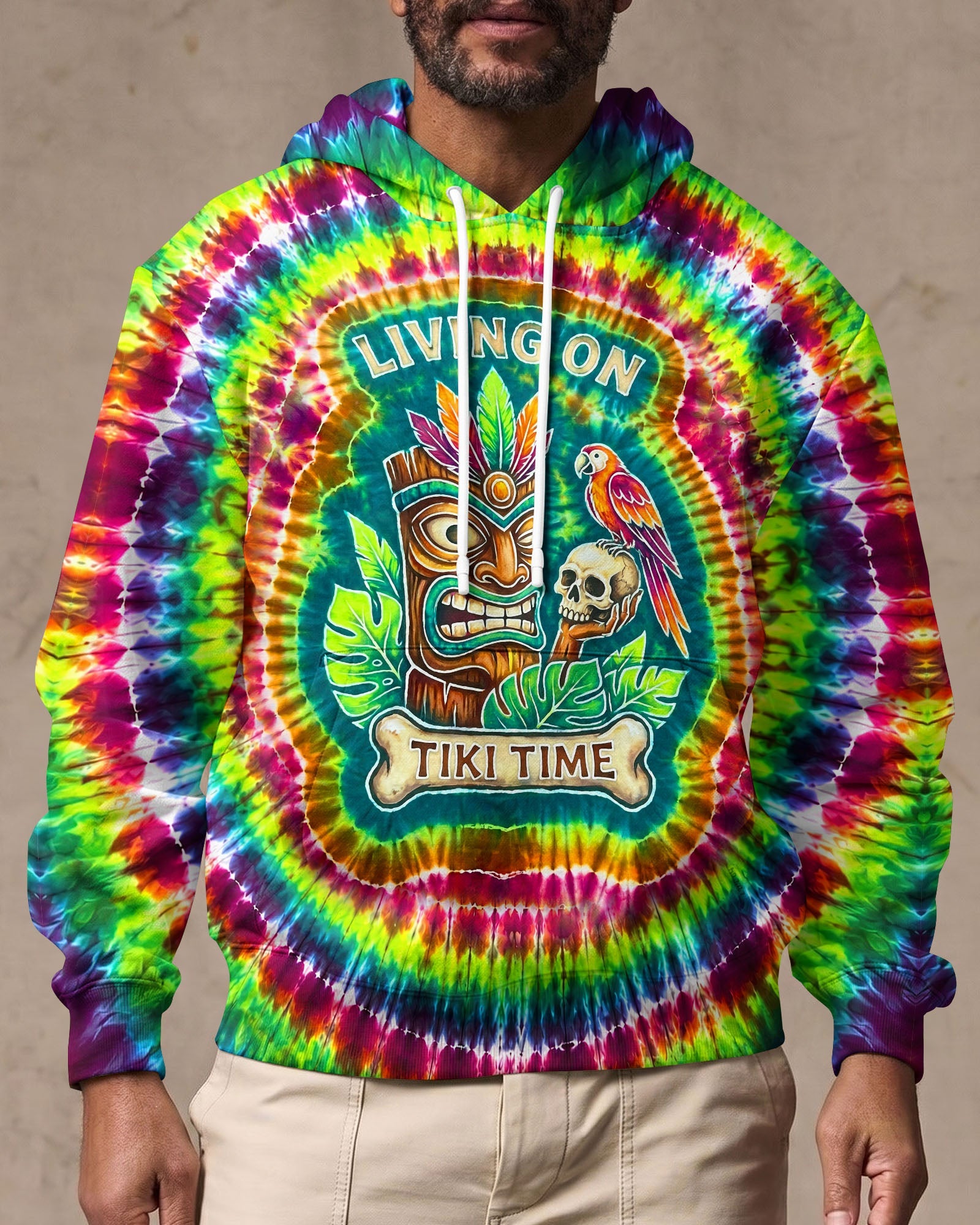 LIVING ON TIKI TIME SWIRL  ALL OVER PRINT - TLNT2706261