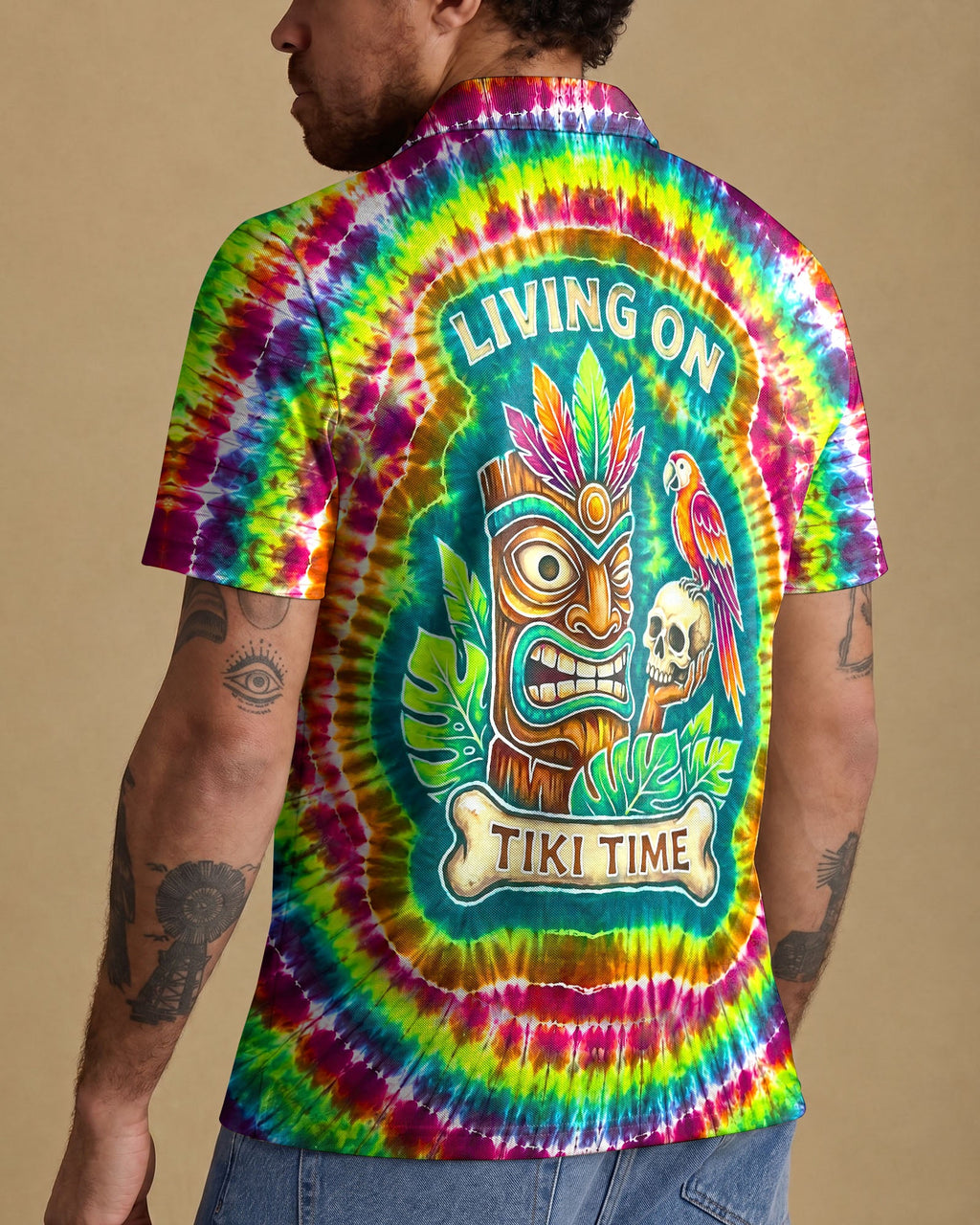 LIVING ON TIKI TIME SWIRL  ALL OVER PRINT - TLNT2706261
