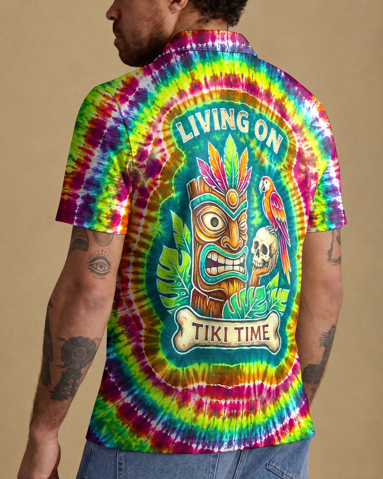 LIVING ON TIKI TIME SWIRL  ALL OVER PRINT - TLNT2706261