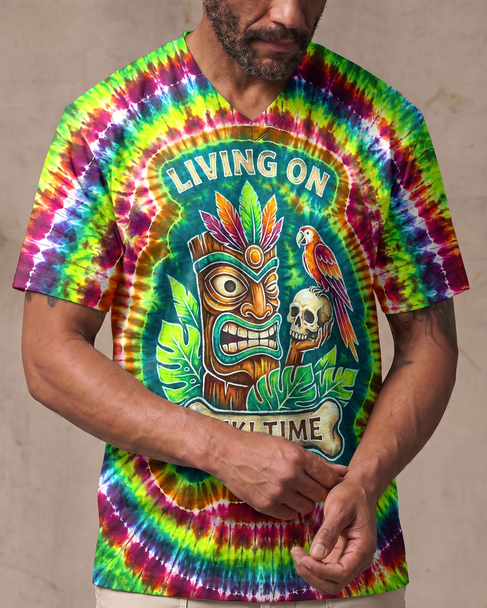 LIVING ON TIKI TIME SWIRL  ALL OVER PRINT - TLNT2706261