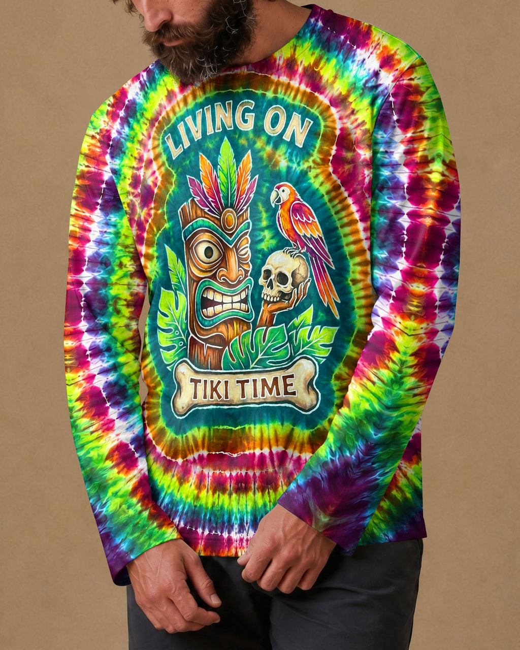 LIVING ON TIKI TIME SWIRL  ALL OVER PRINT - TLNT2706261