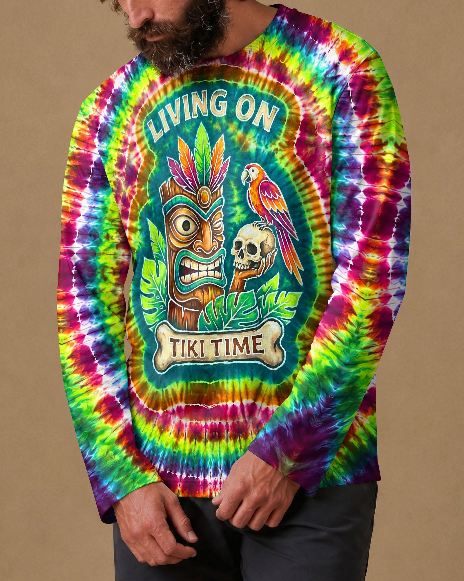 LIVING ON TIKI TIME SWIRL  ALL OVER PRINT - TLNT2706261