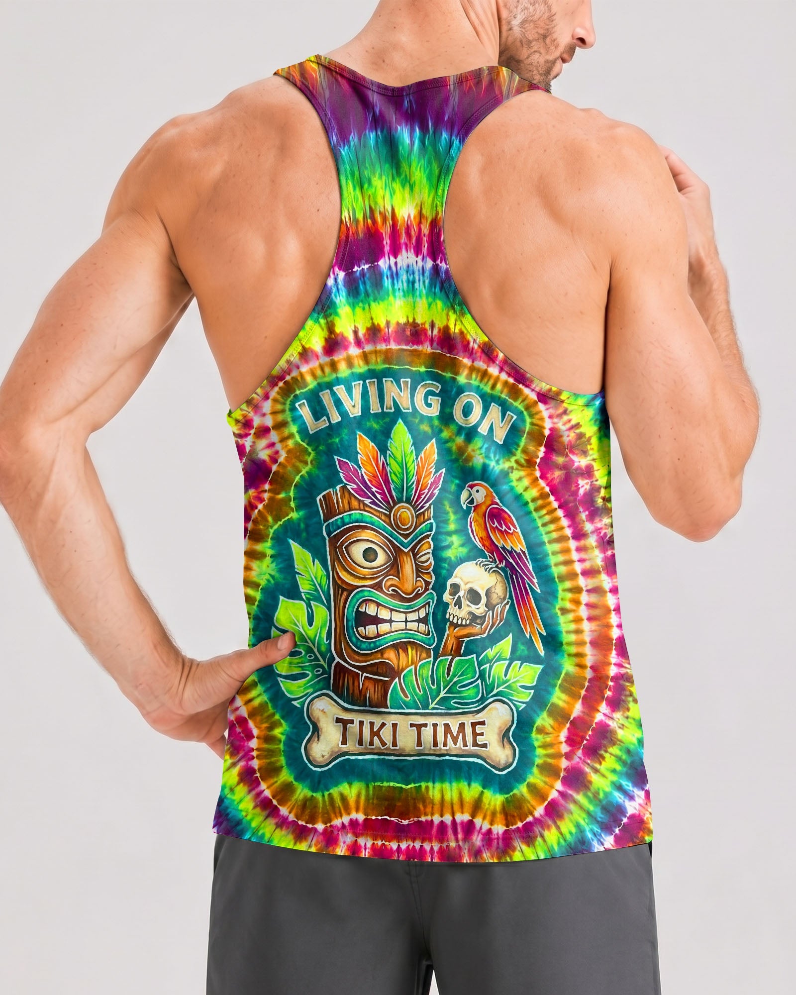 LIVING ON TIKI TIME SWIRL  ALL OVER PRINT - TLNT2706261